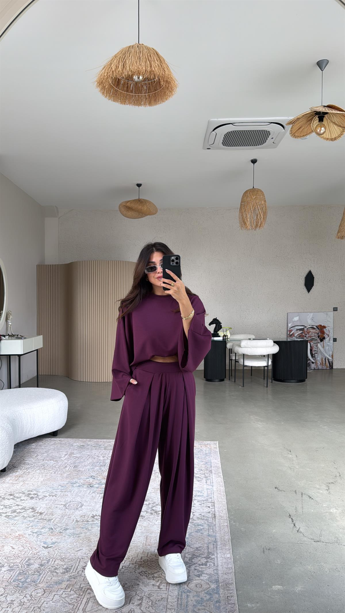 Bordo Ön Pile Detaylı Oys Model Takım