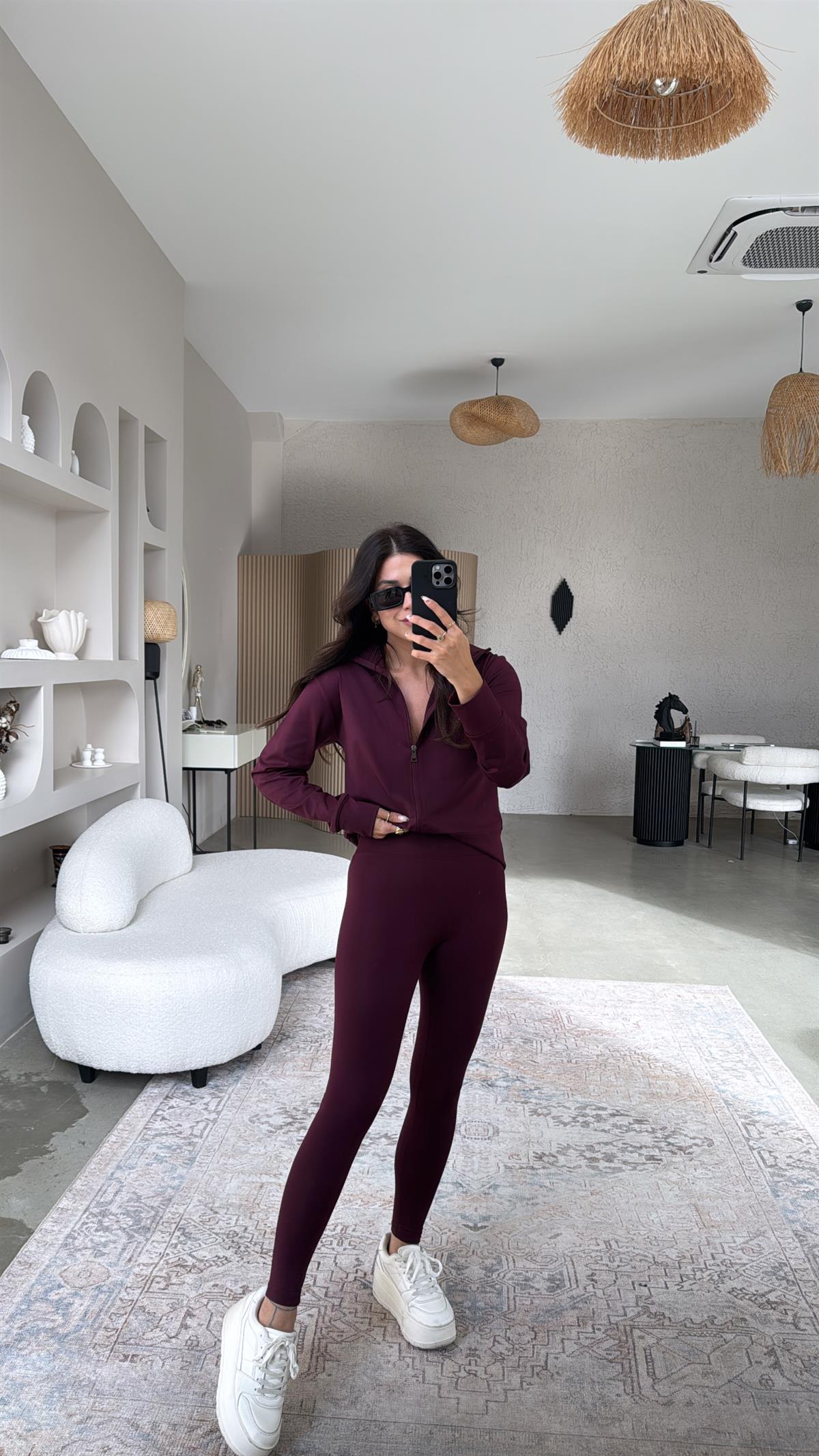 Bordo Oys Tayt Ceket Takım