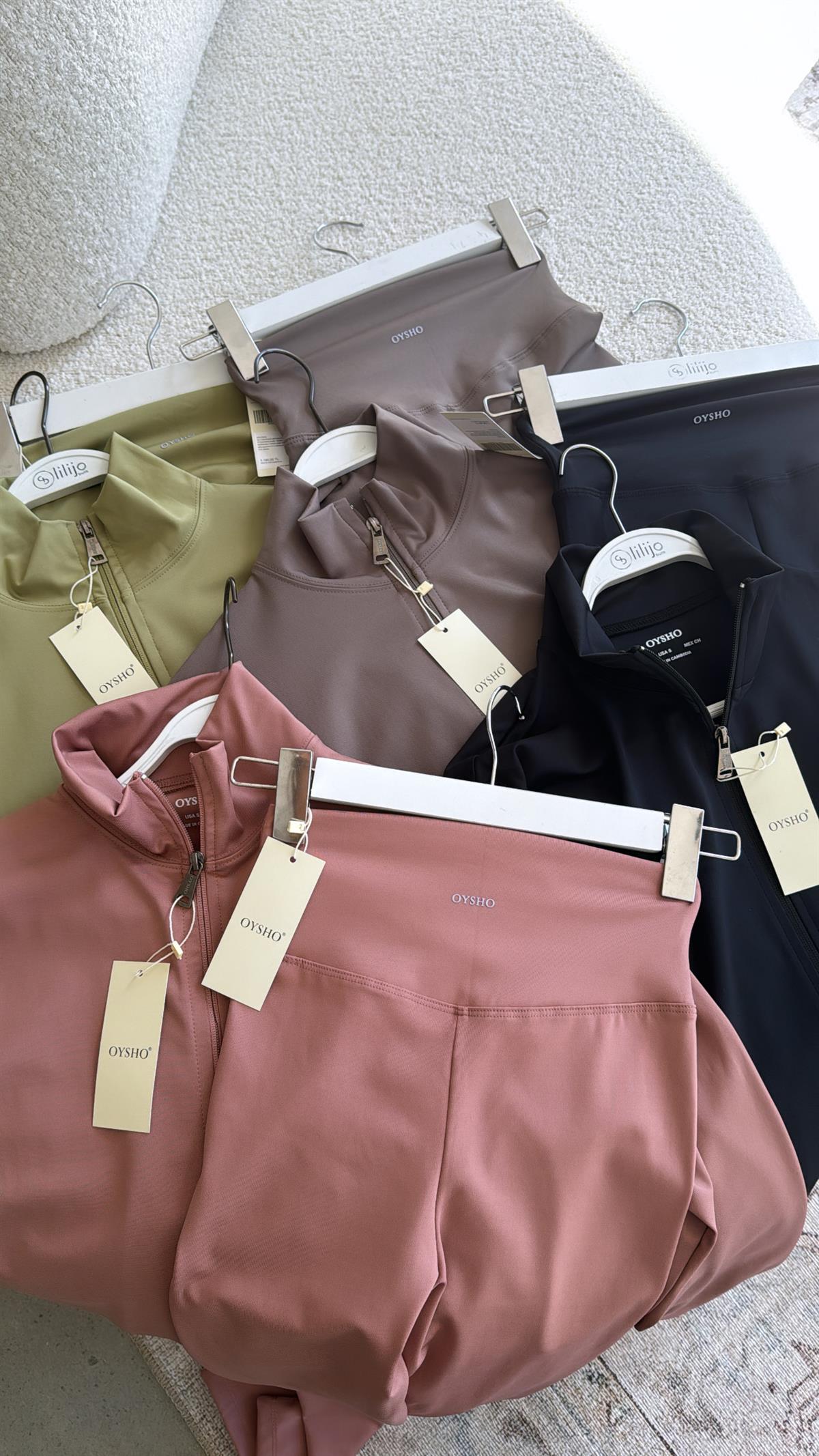 Çağla Yeşili Orijinal Oys Toparlayıcı Tayt Ceket Takım