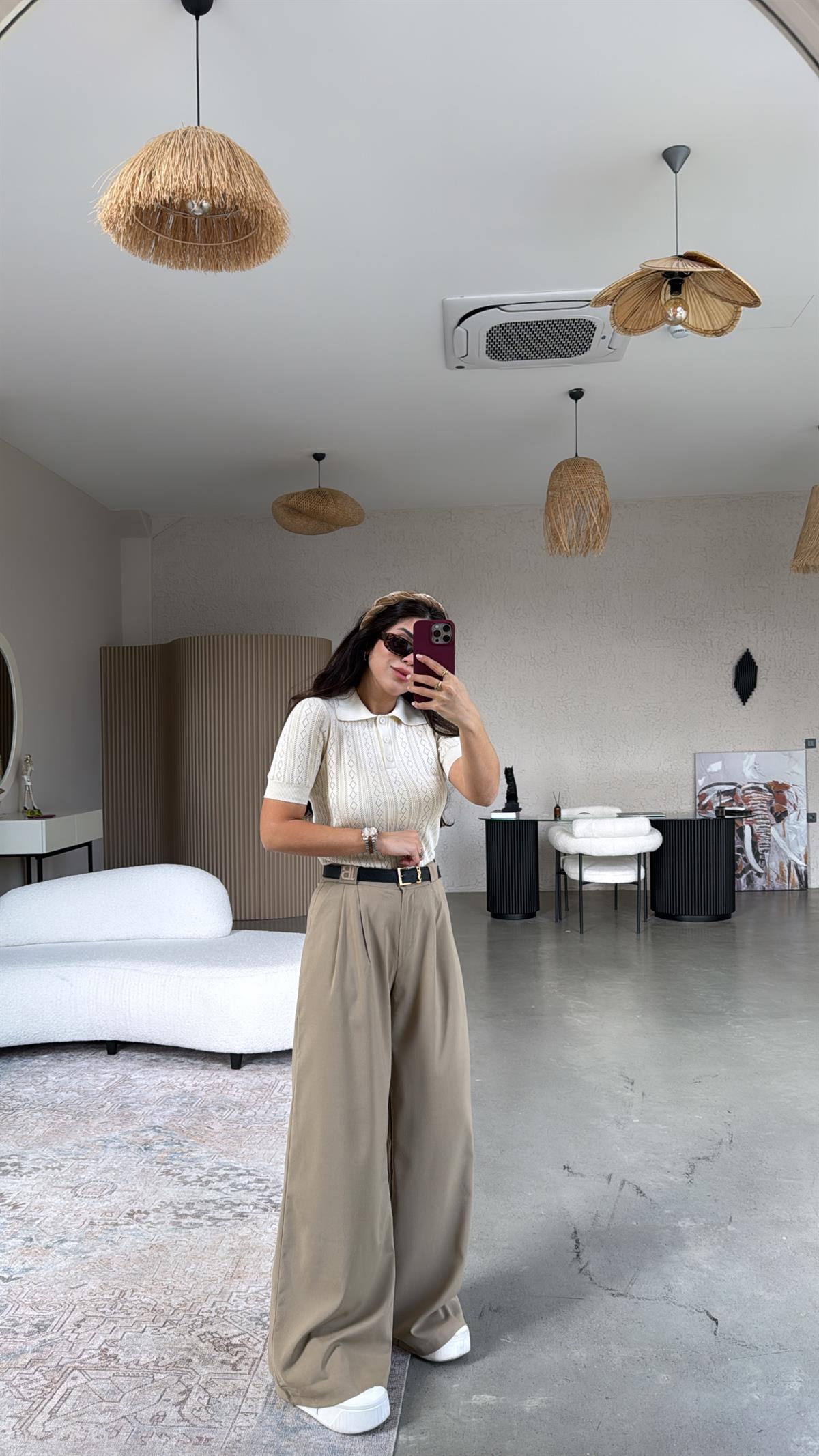 Camel B Nakış Premium Pantolon