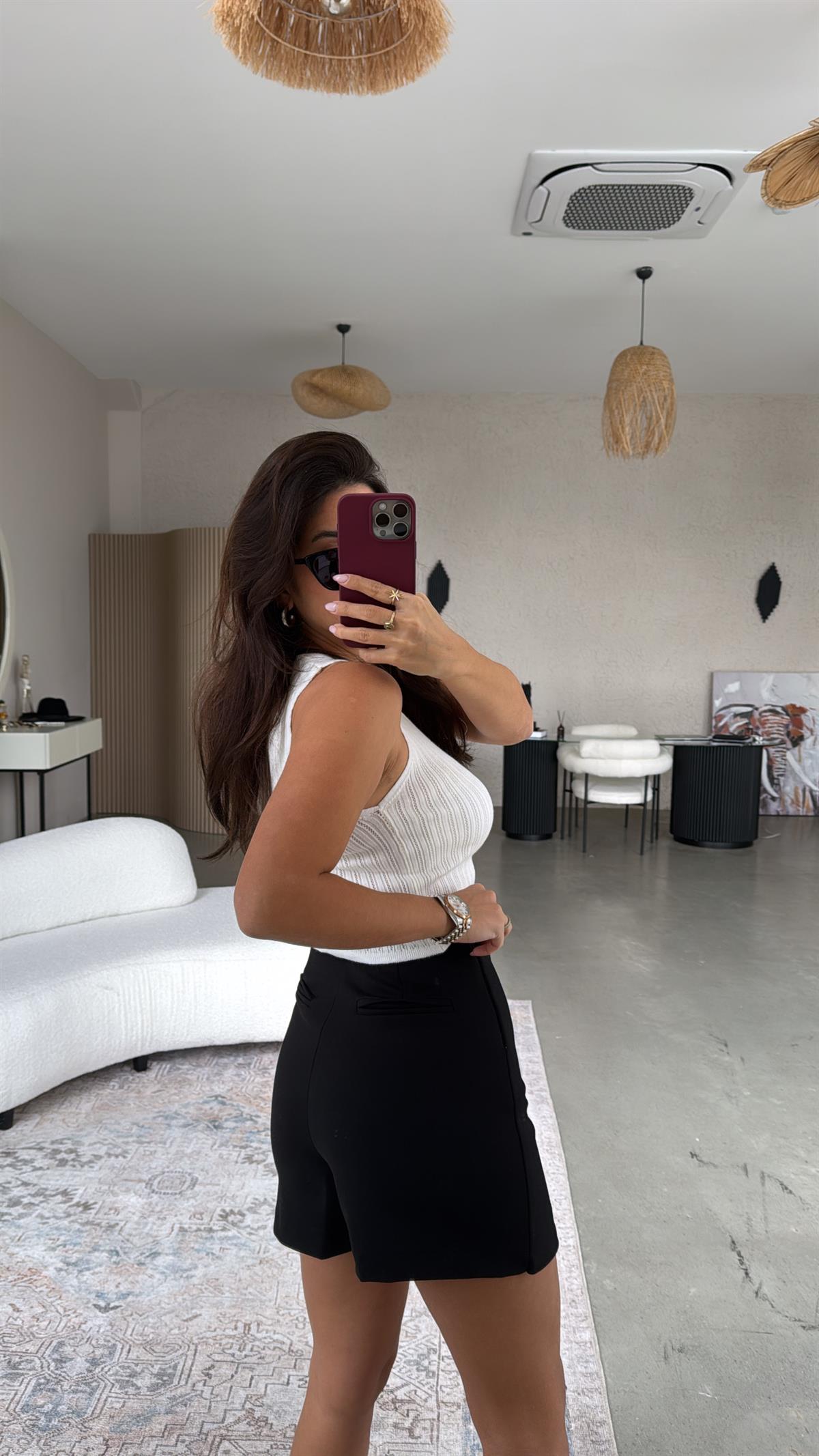 Çelik Kumaş Premium Şort Etek