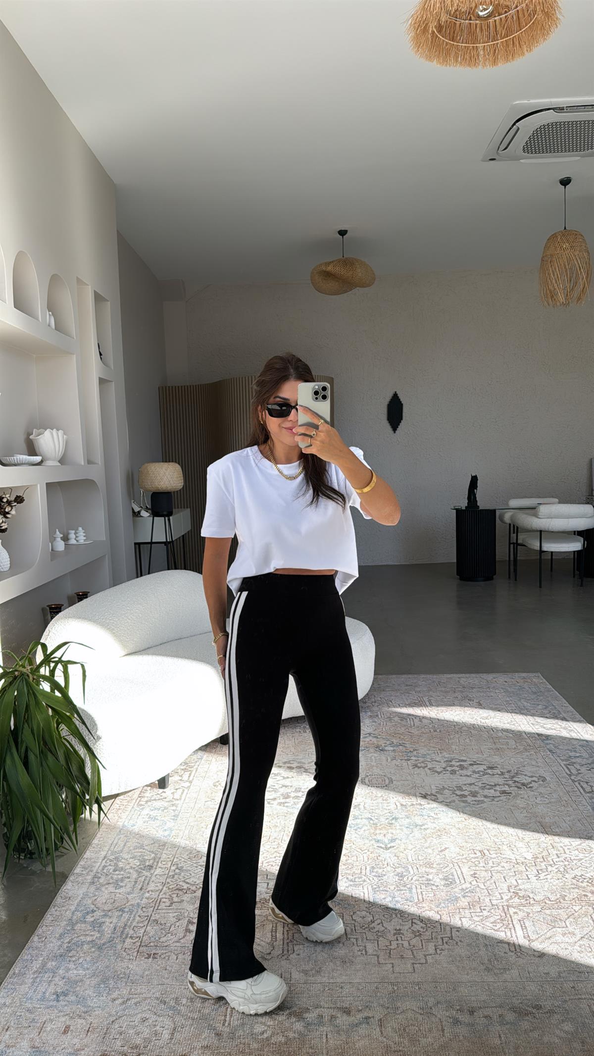 Çift Şeritli İnterlok Toparlayıcı İspanyol Tayt