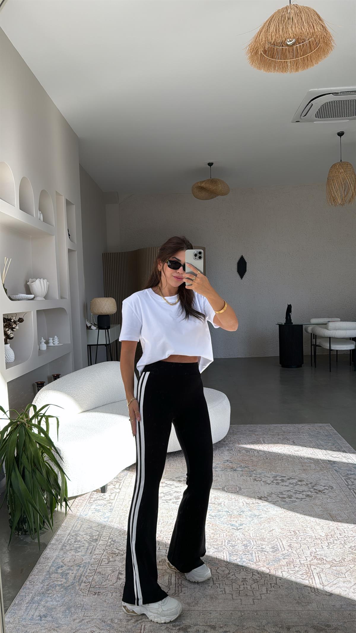 Çift Şeritli İnterlok Toparlayıcı İspanyol Tayt