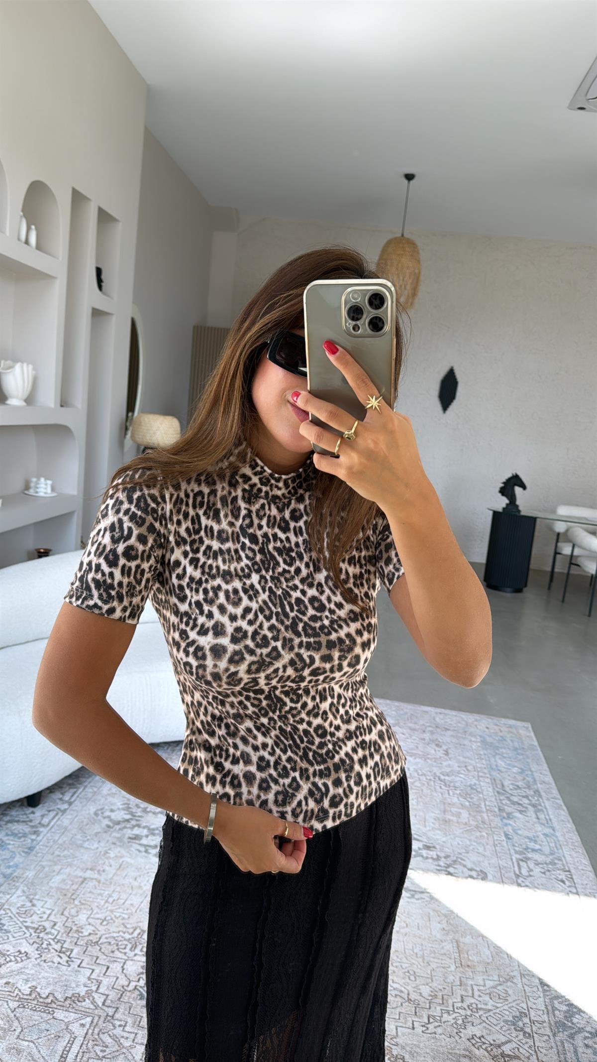 Dik Yaka Leopar Bluz