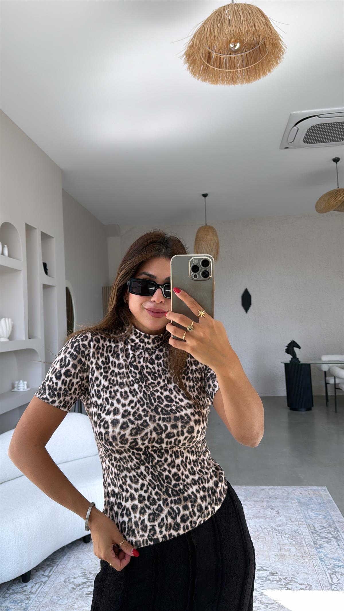 Dik Yaka Leopar Bluz