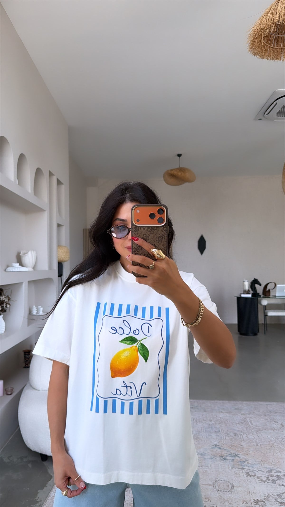 Dolce Vita Baskılı Pamuk Tshirt