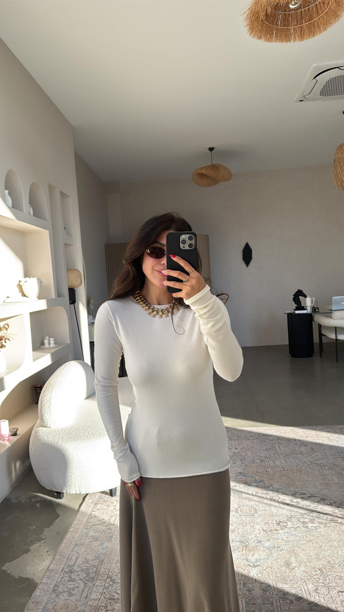 Ekru Kaşmir Dlv Triko