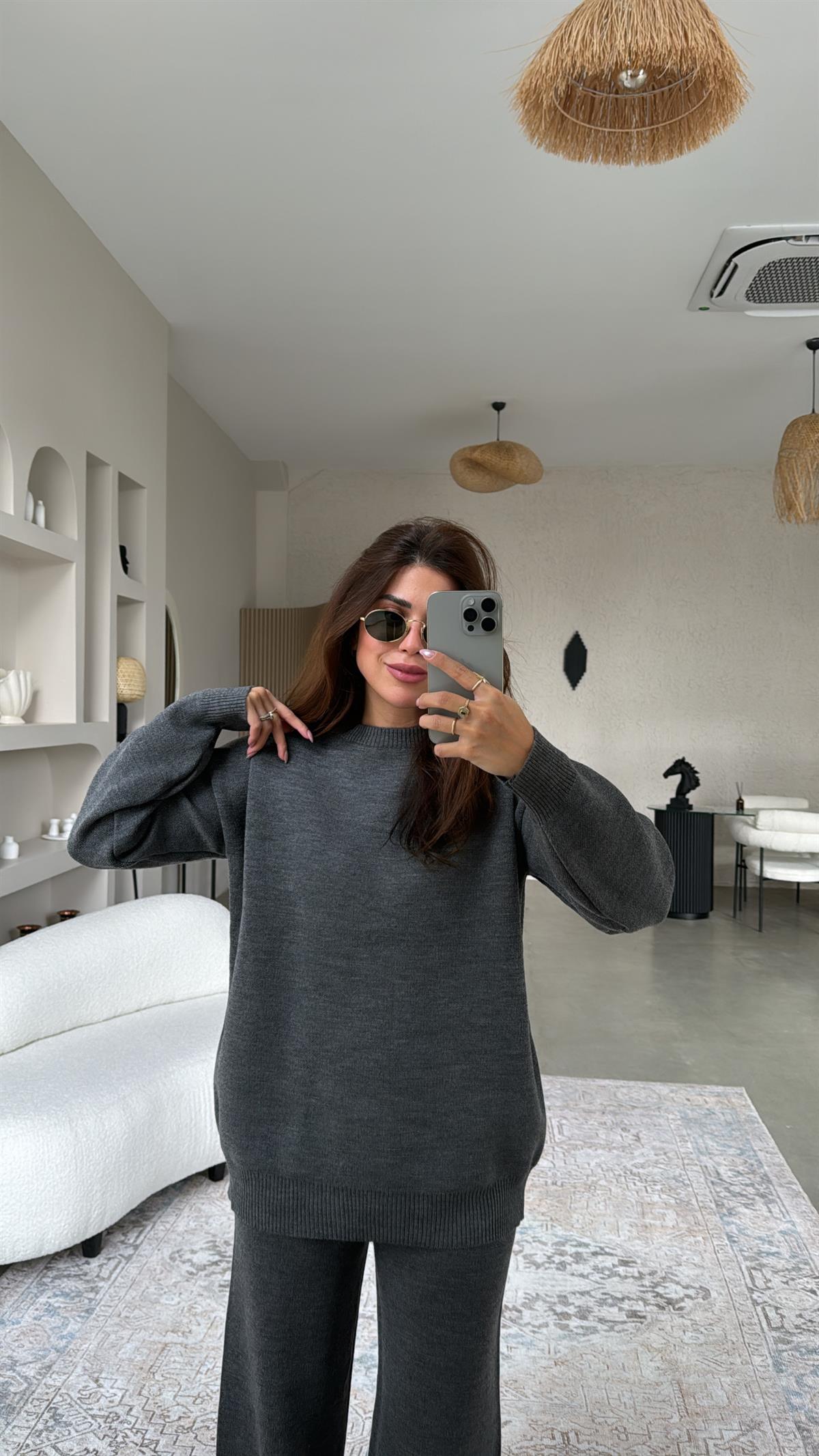 Gri Massi Triko Takım