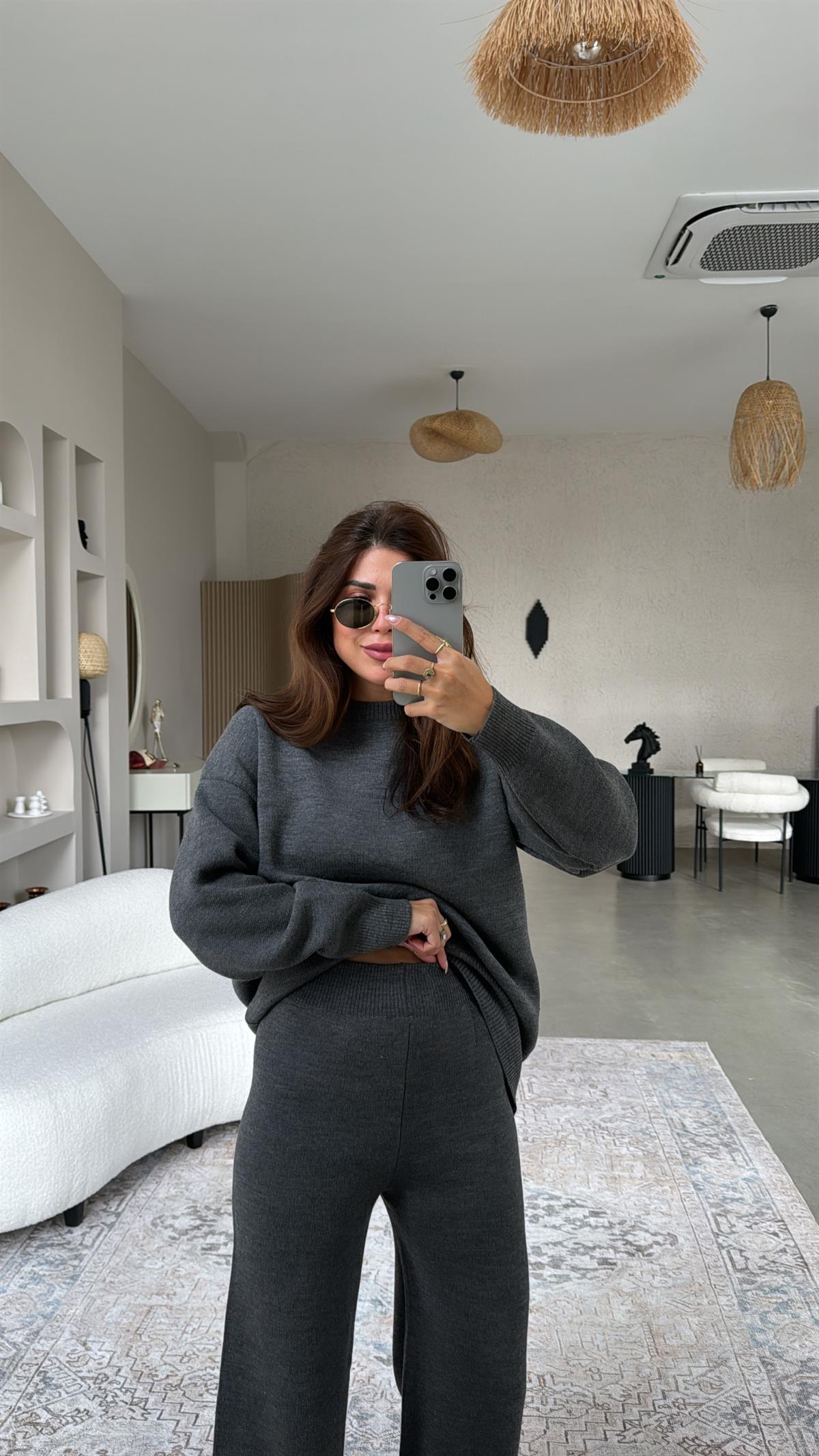 Gri Massi Triko Takım