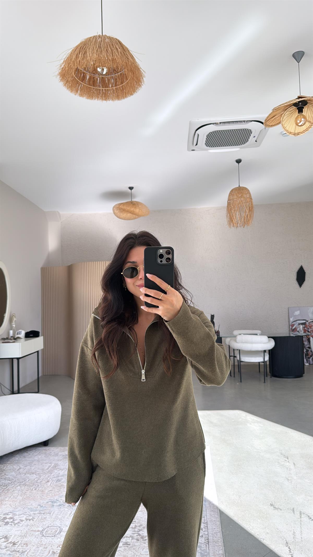 Haki Fermuarlı Selanik Takım