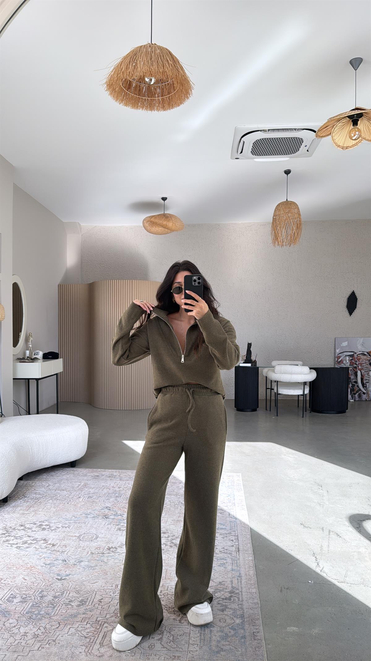 Haki Fermuarlı Selanik Takım