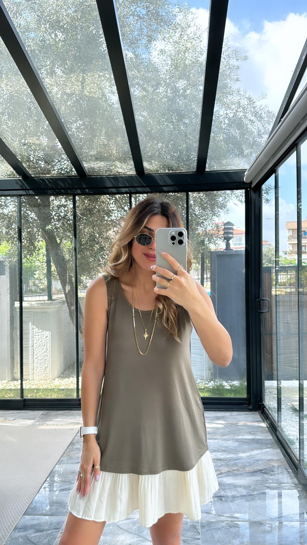 Haki Kalın Askı Salaş Atlet