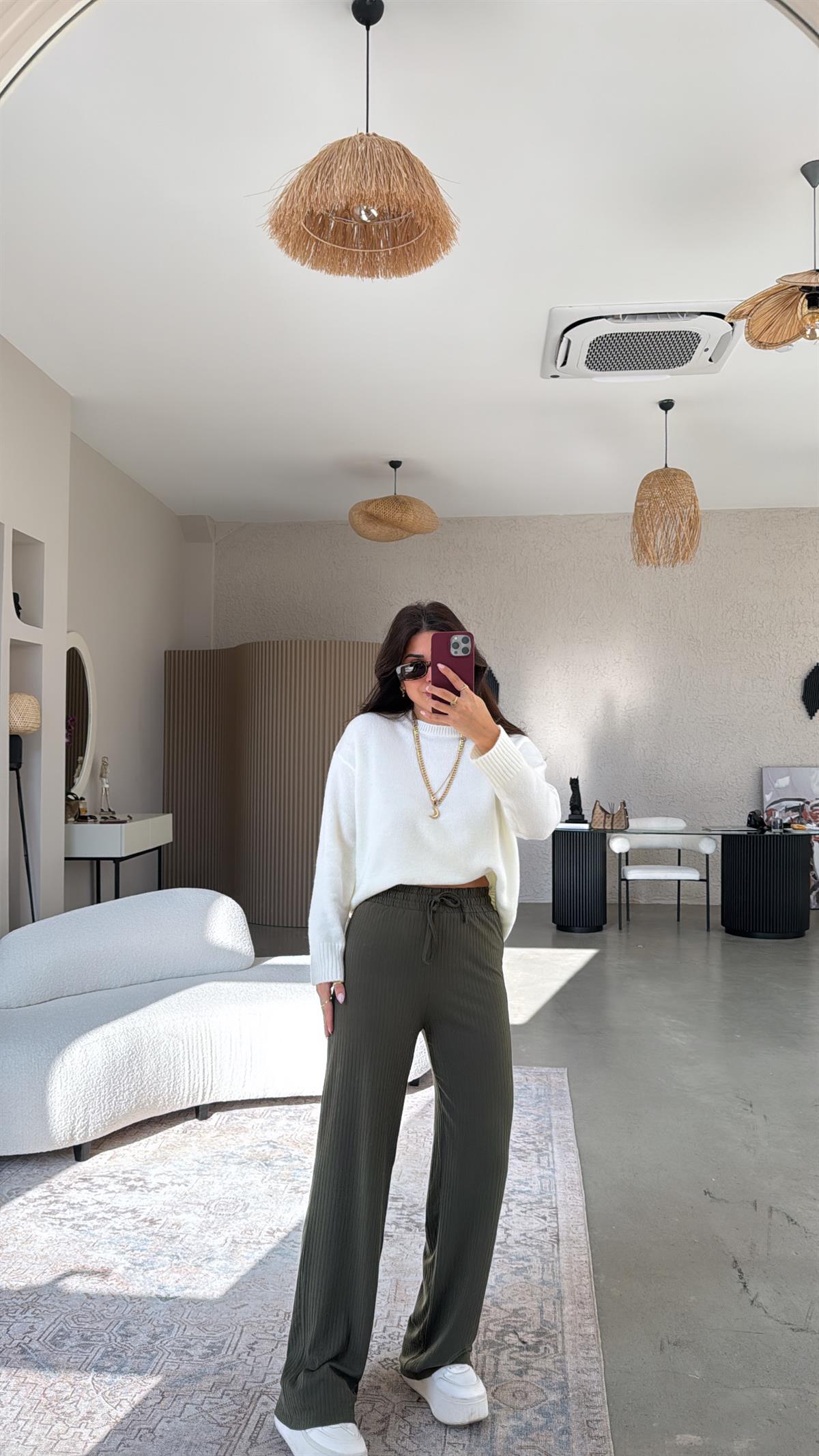 Haki Kaşkorse Pantolon