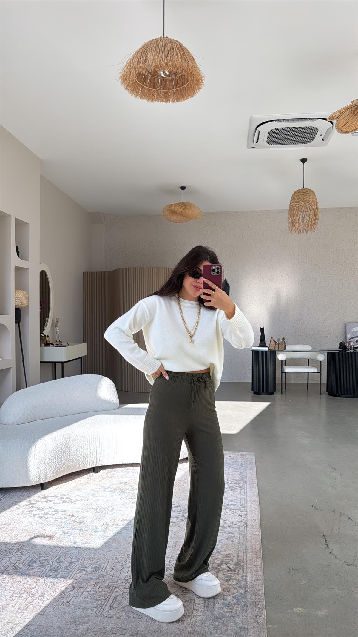 Haki Kaşkorse Pantolon