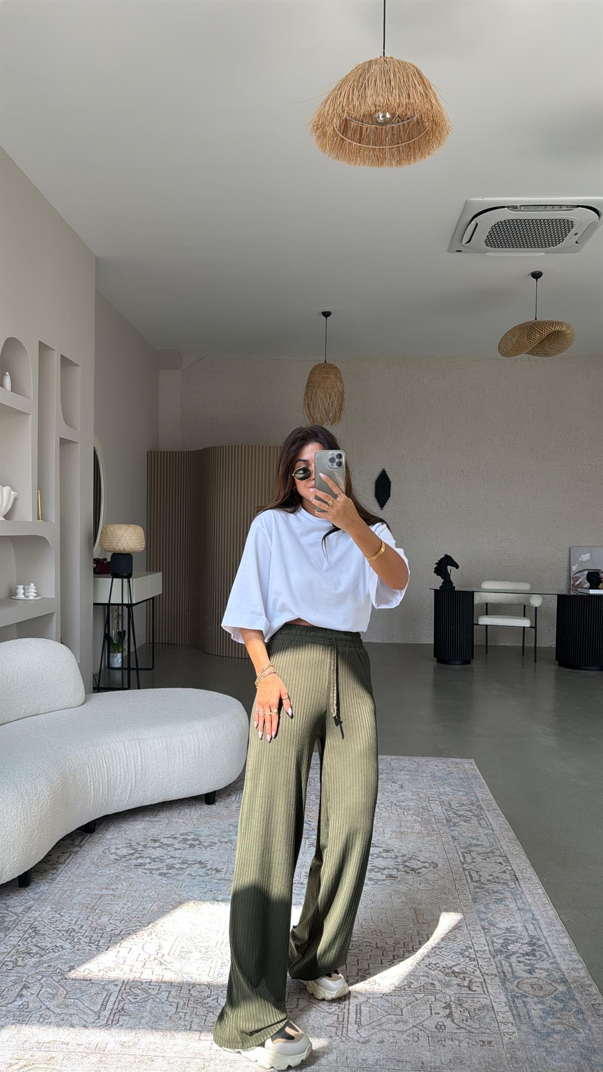 Haki Kaşkorse Pantolon