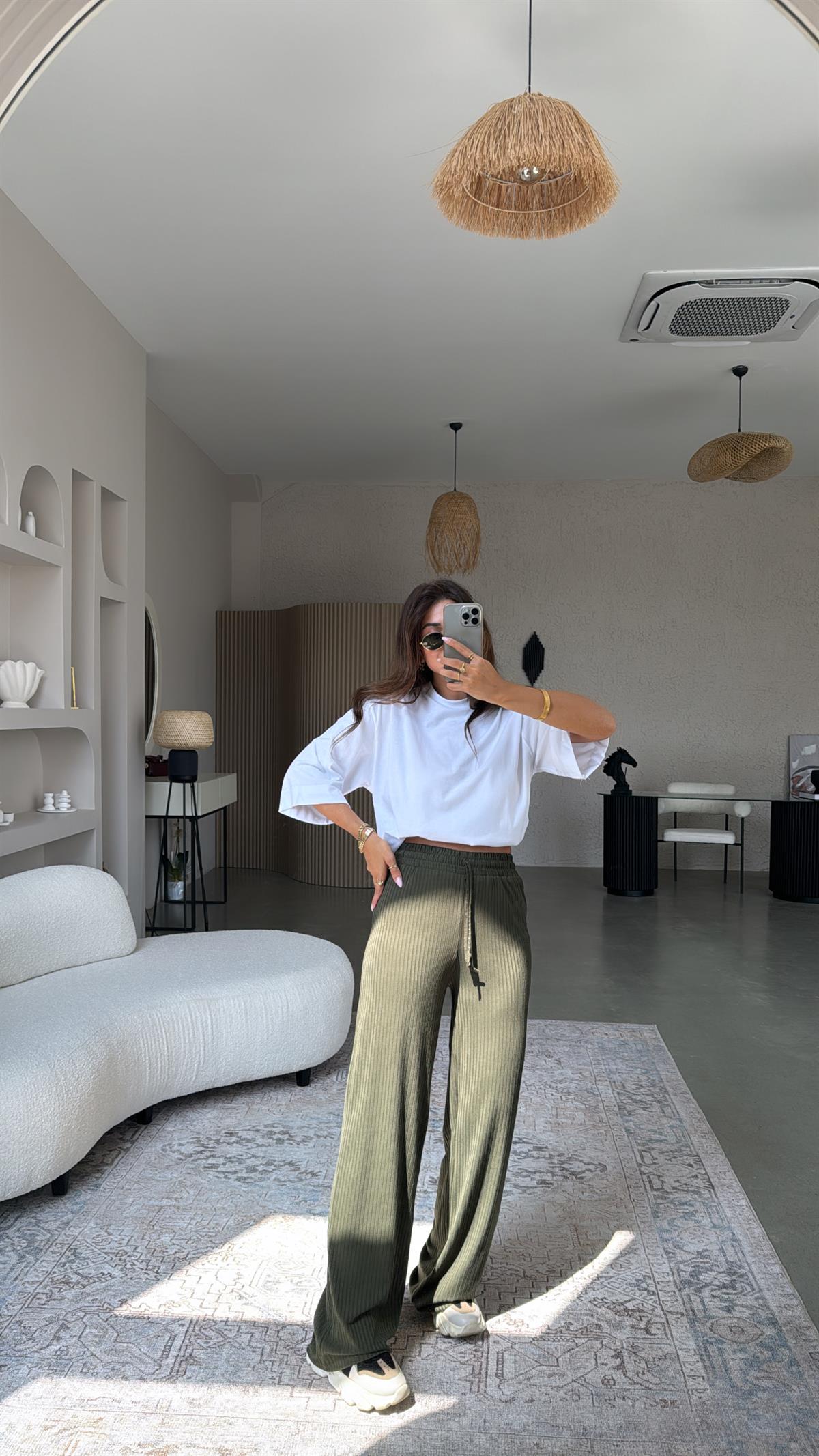 Haki Kaşkorse Pantolon