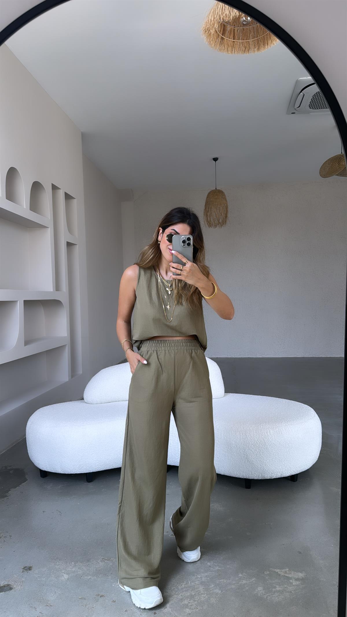 Haki Keten Bol Paça Takım