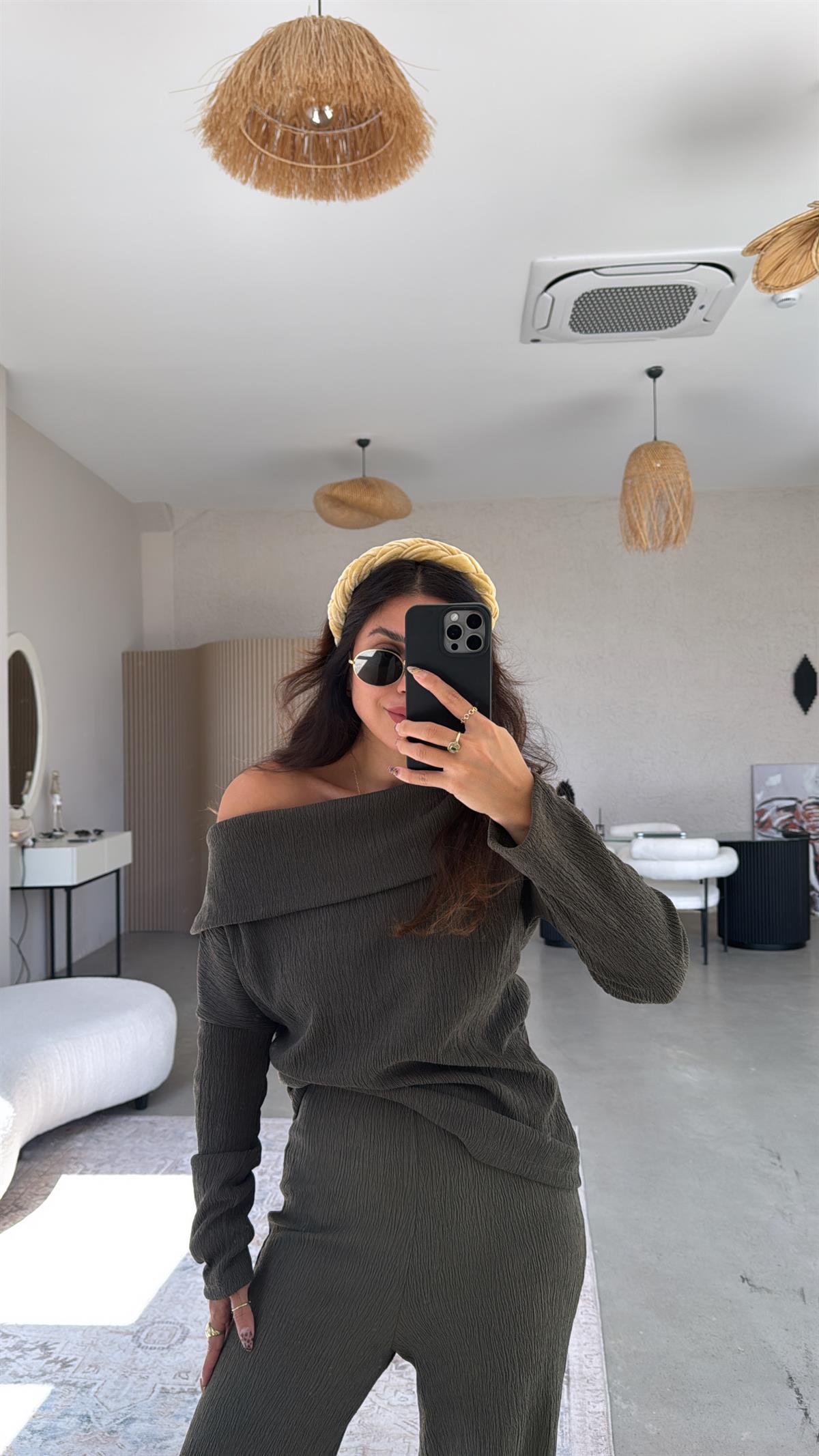 Haki Madonna Bürümcük Takım