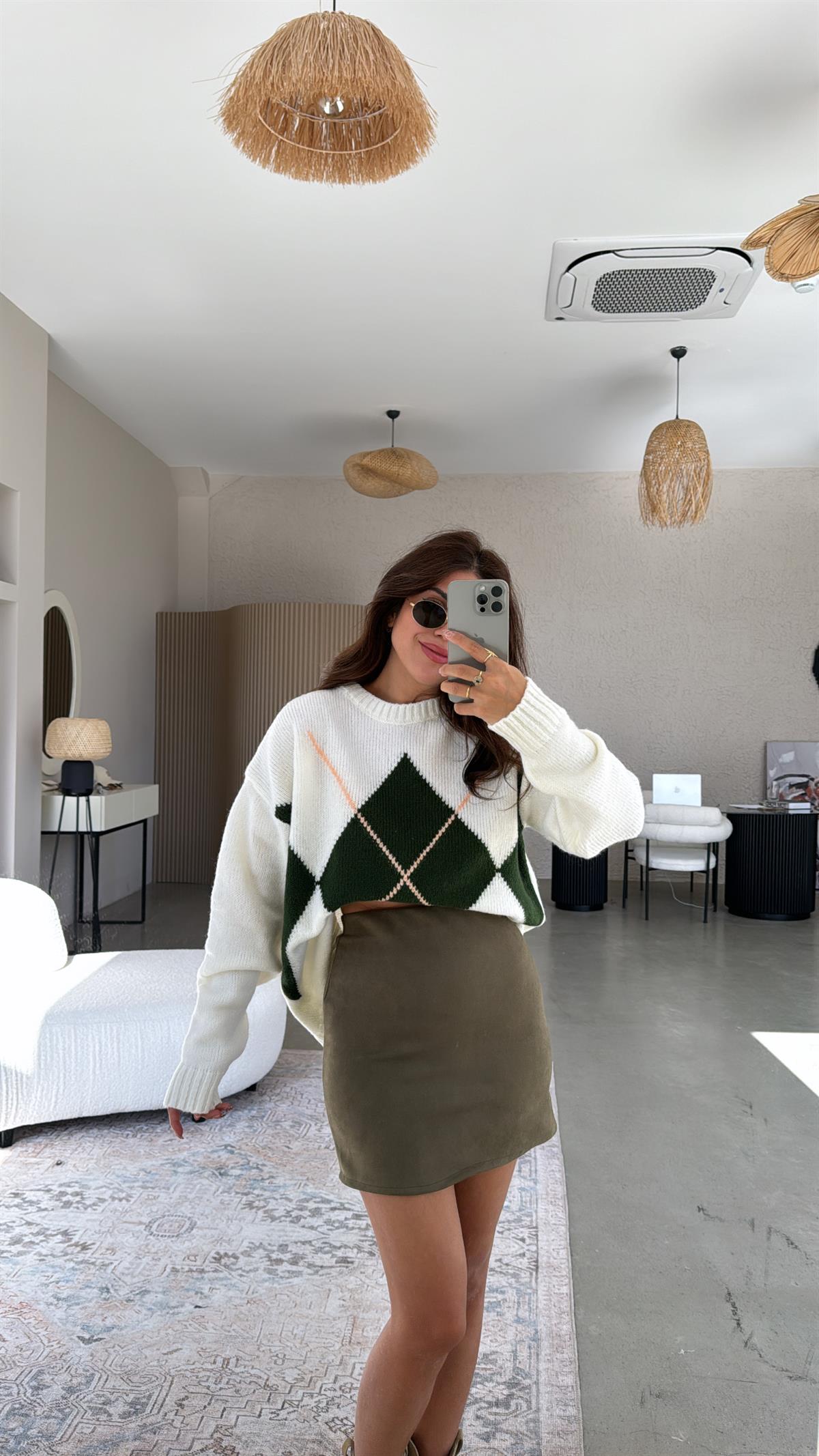 Haki Mini Nubuk Etek