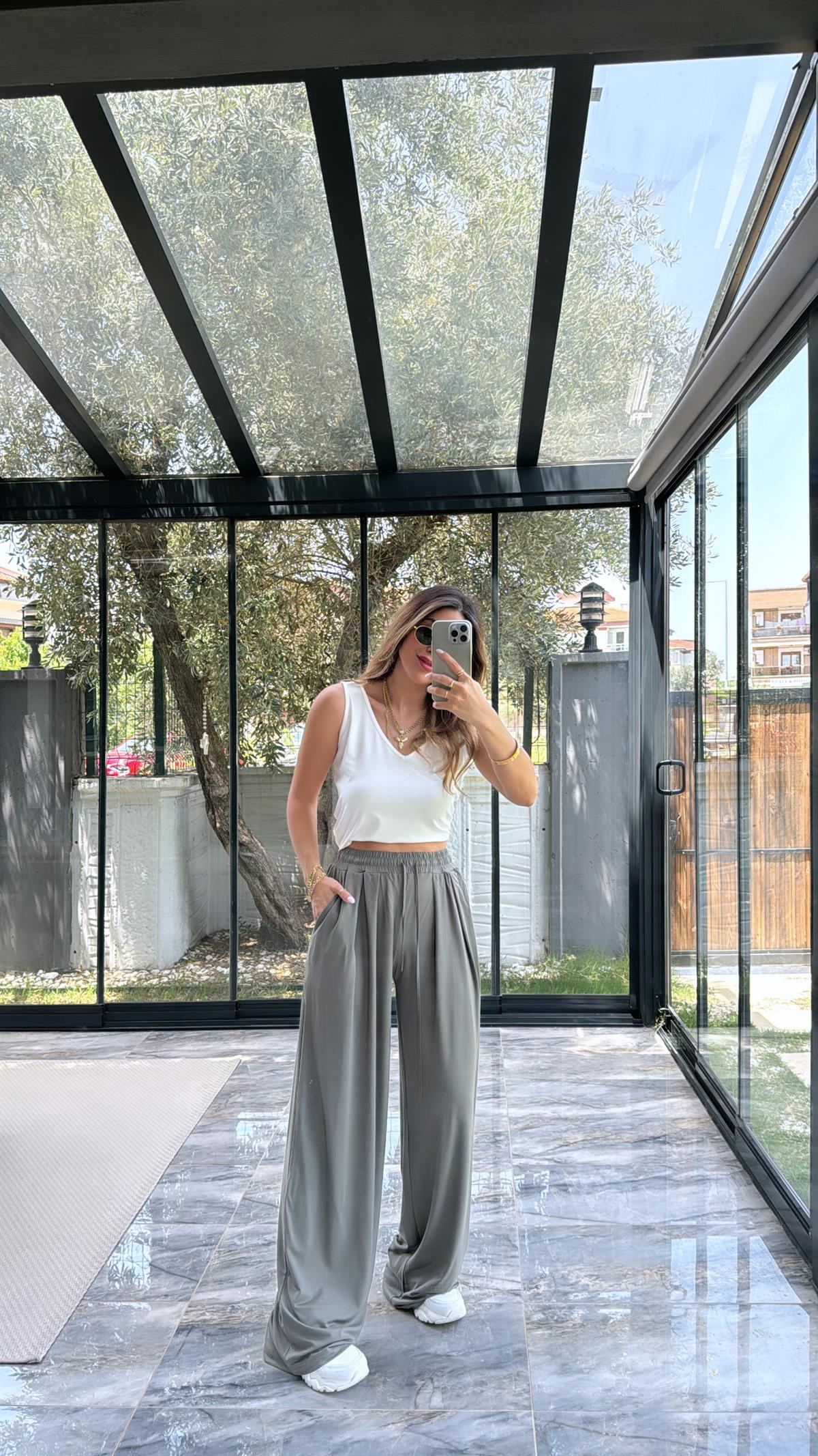 Haki Modal Premium Pantolon