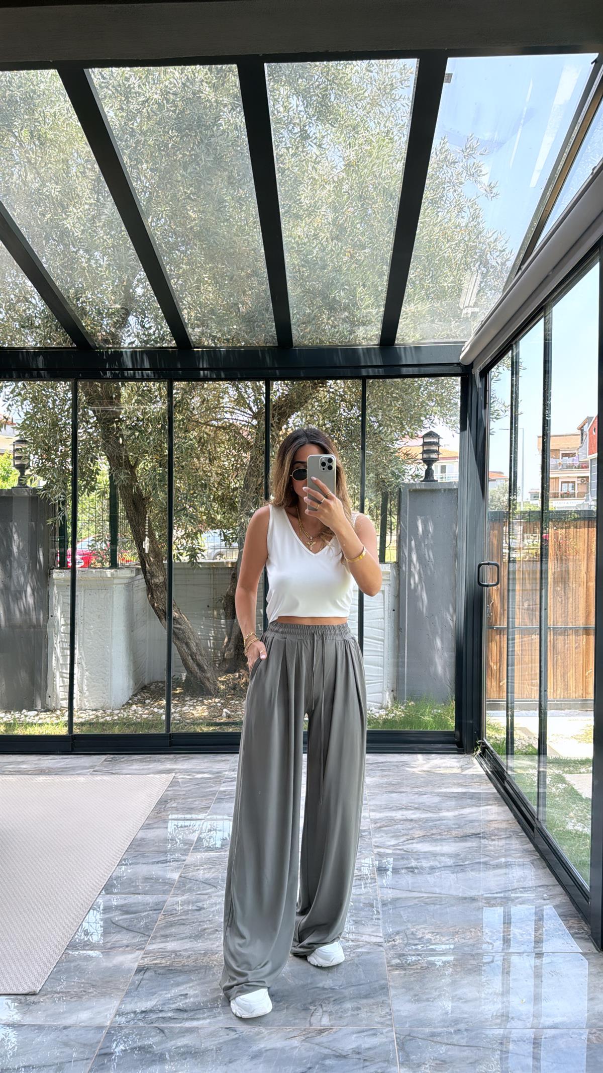 Haki Modal Premium Pantolon