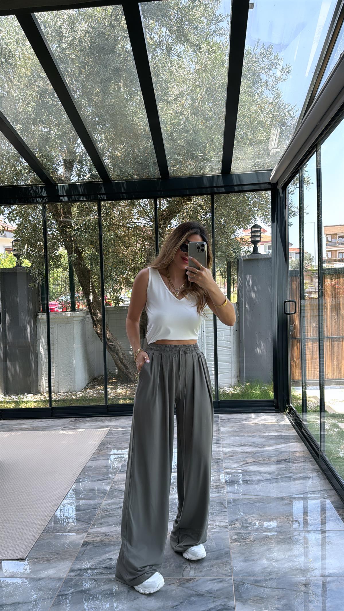 Haki Modal Premium Pantolon