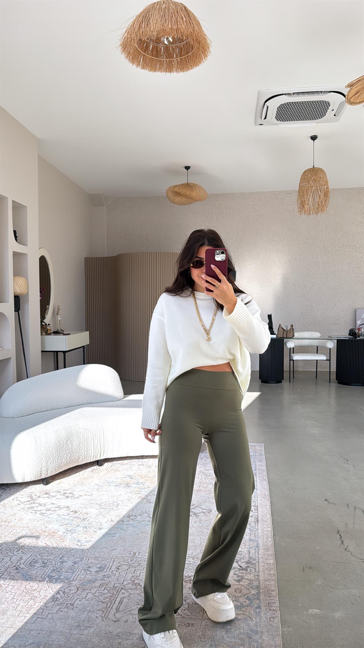 Haki Oys Boru Paça Tayt