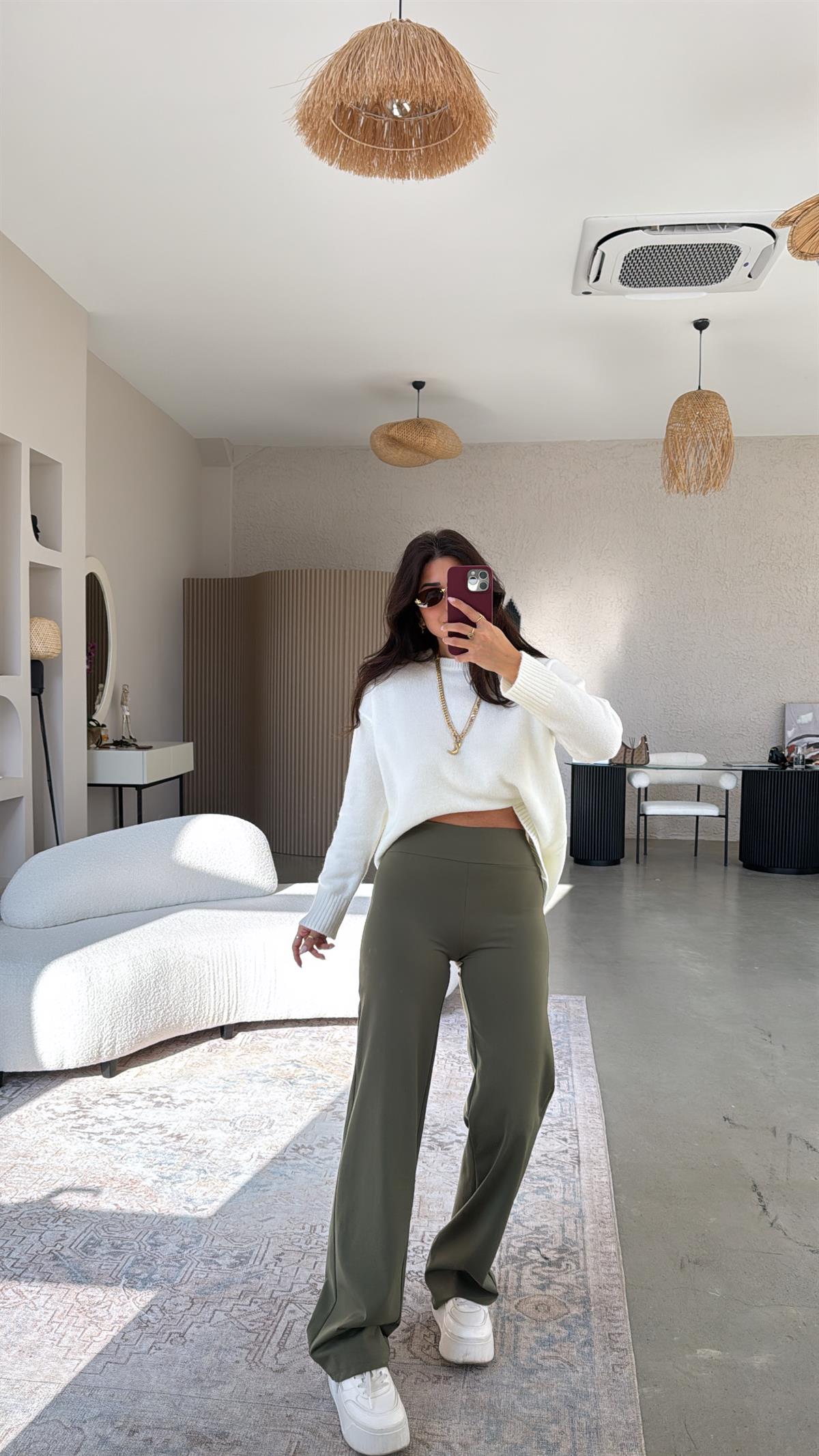 Haki Oys Boru Paça Tayt