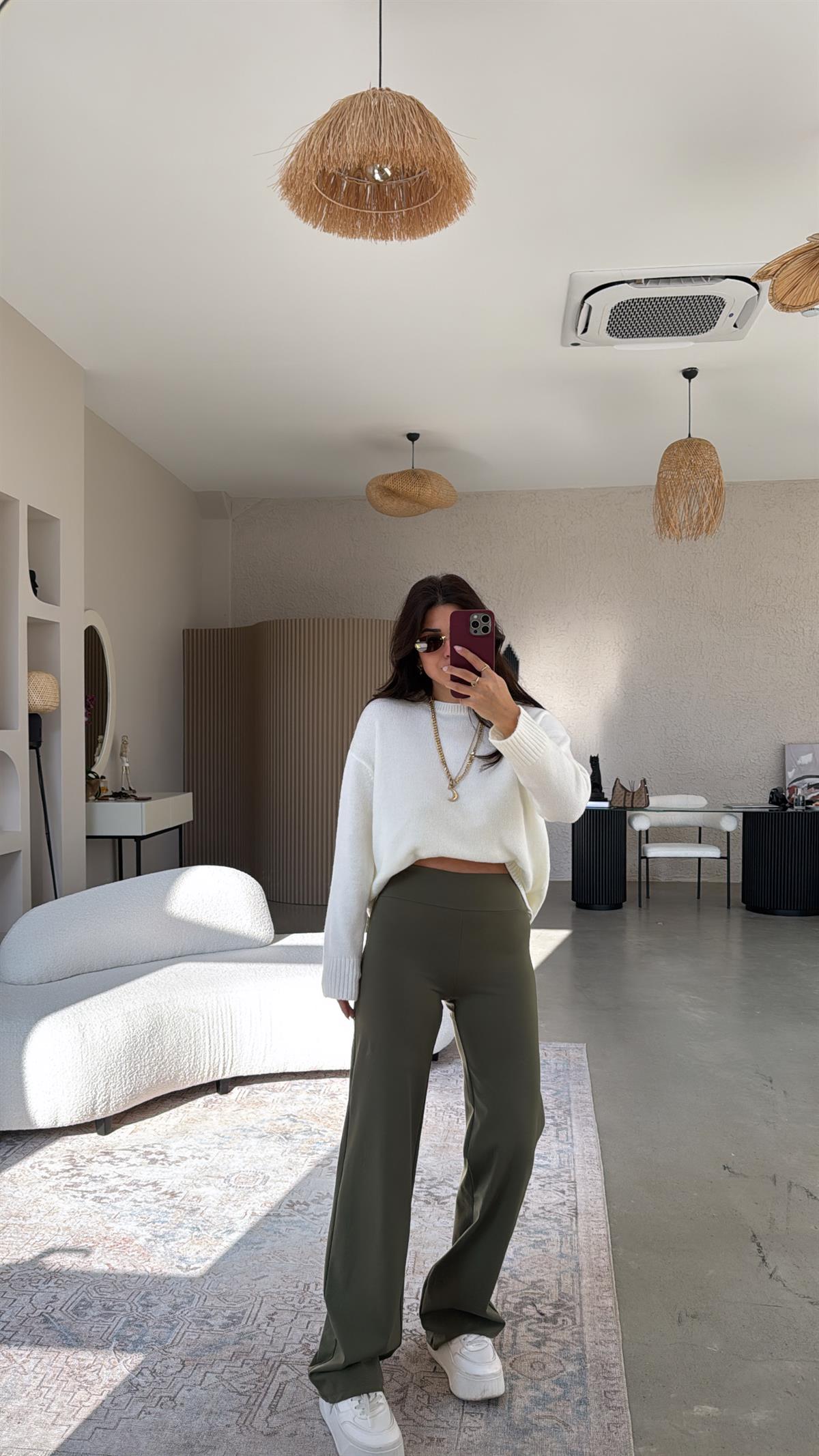 Haki Oys Boru Paça Tayt