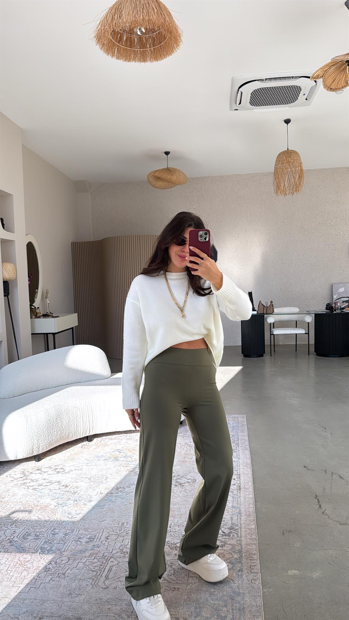 Haki Oys Boru Paça Tayt