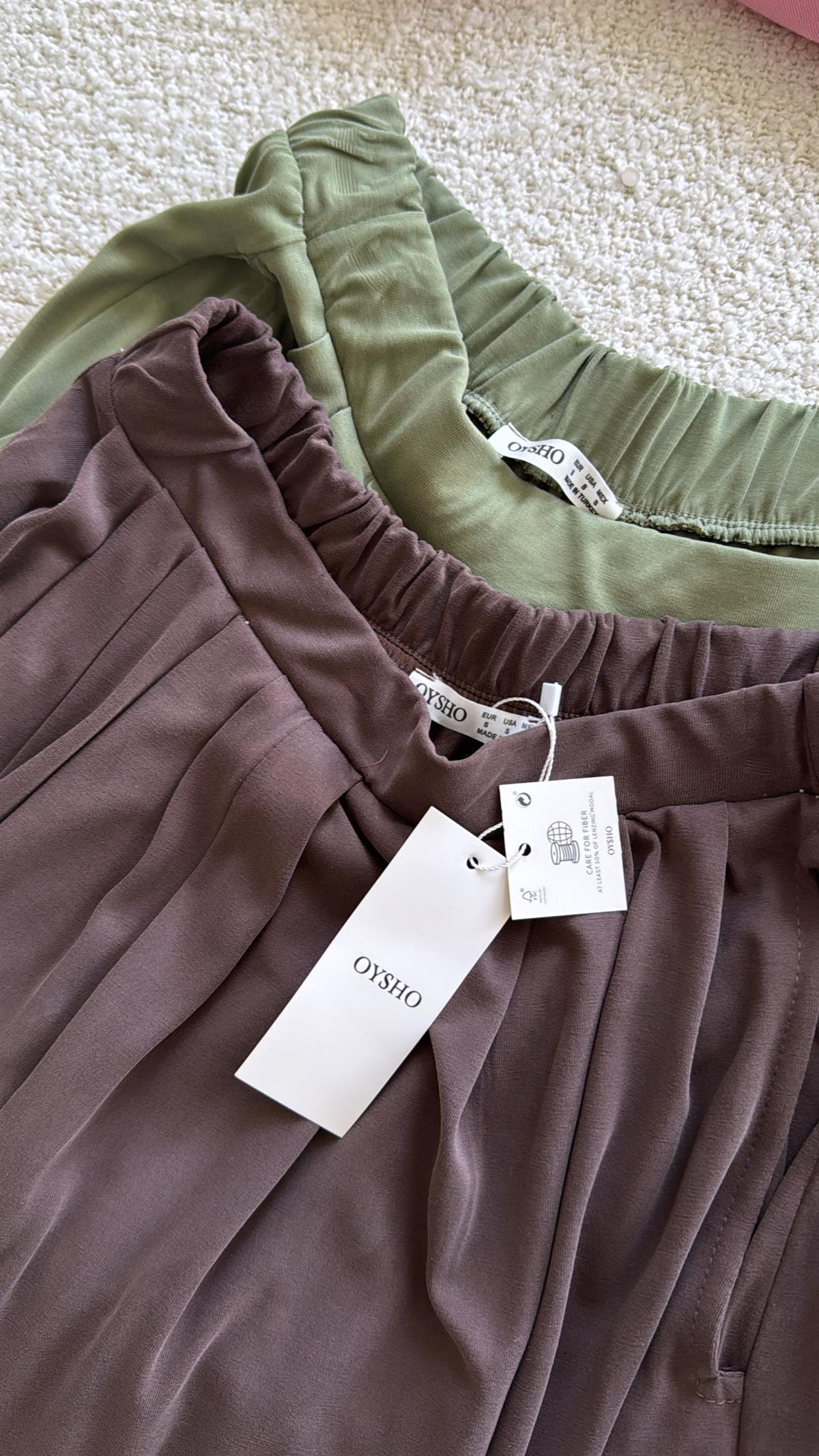 Haki Oys Pile Bol Paça Pantolon