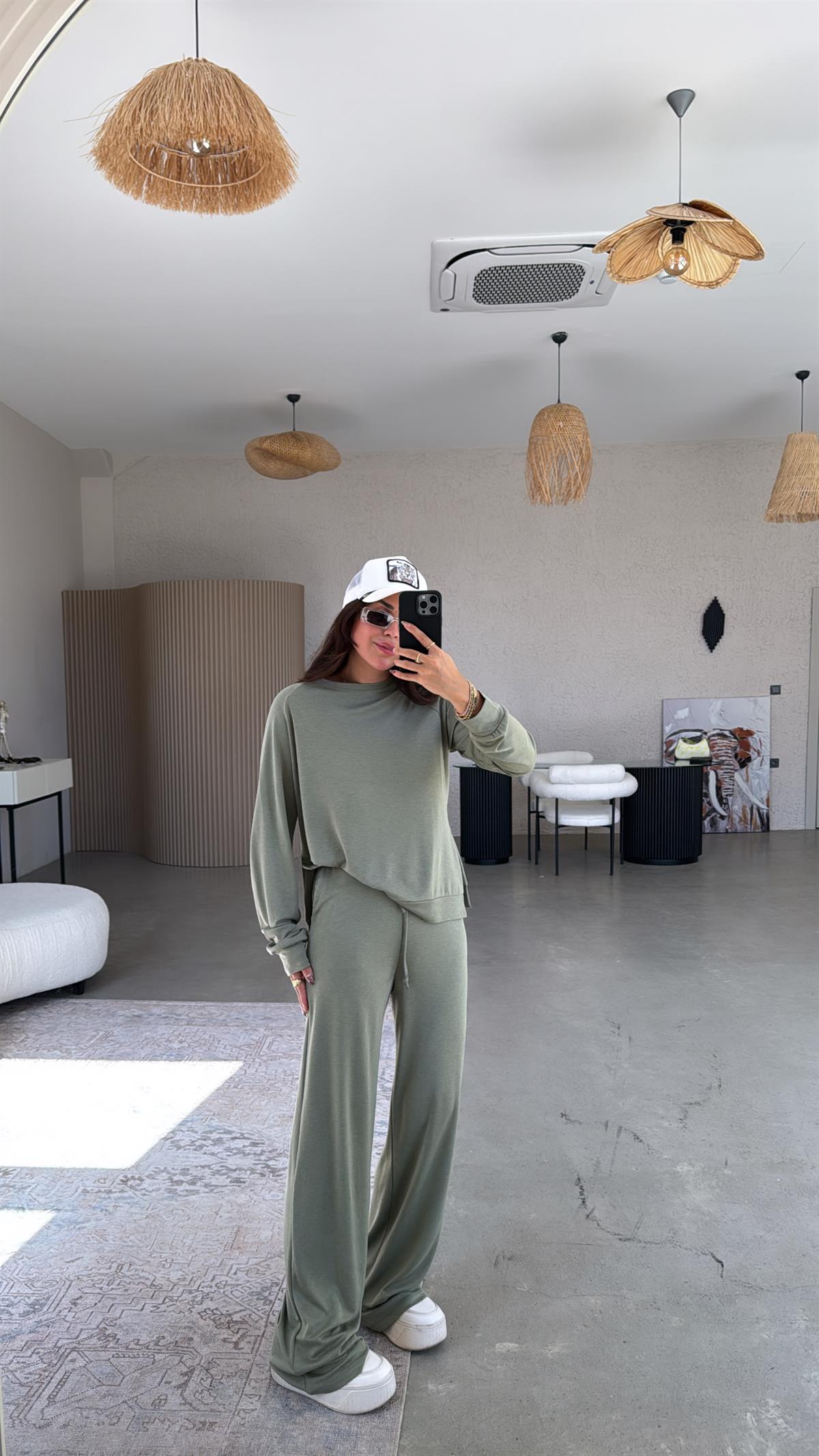 Haki Pike Modal Basic Alt Üst Takım