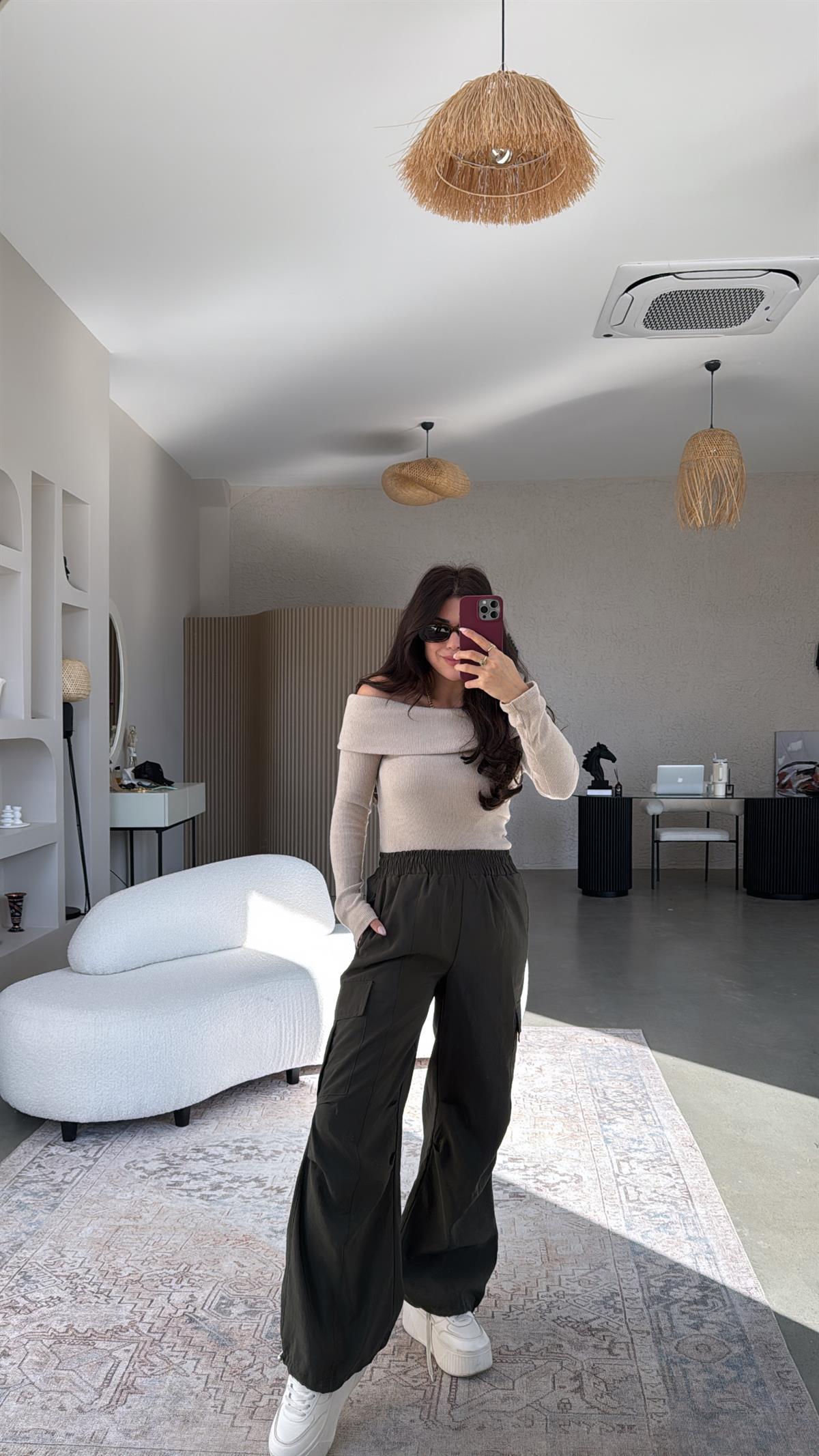 Haki ZR Paraşüt Pantolon