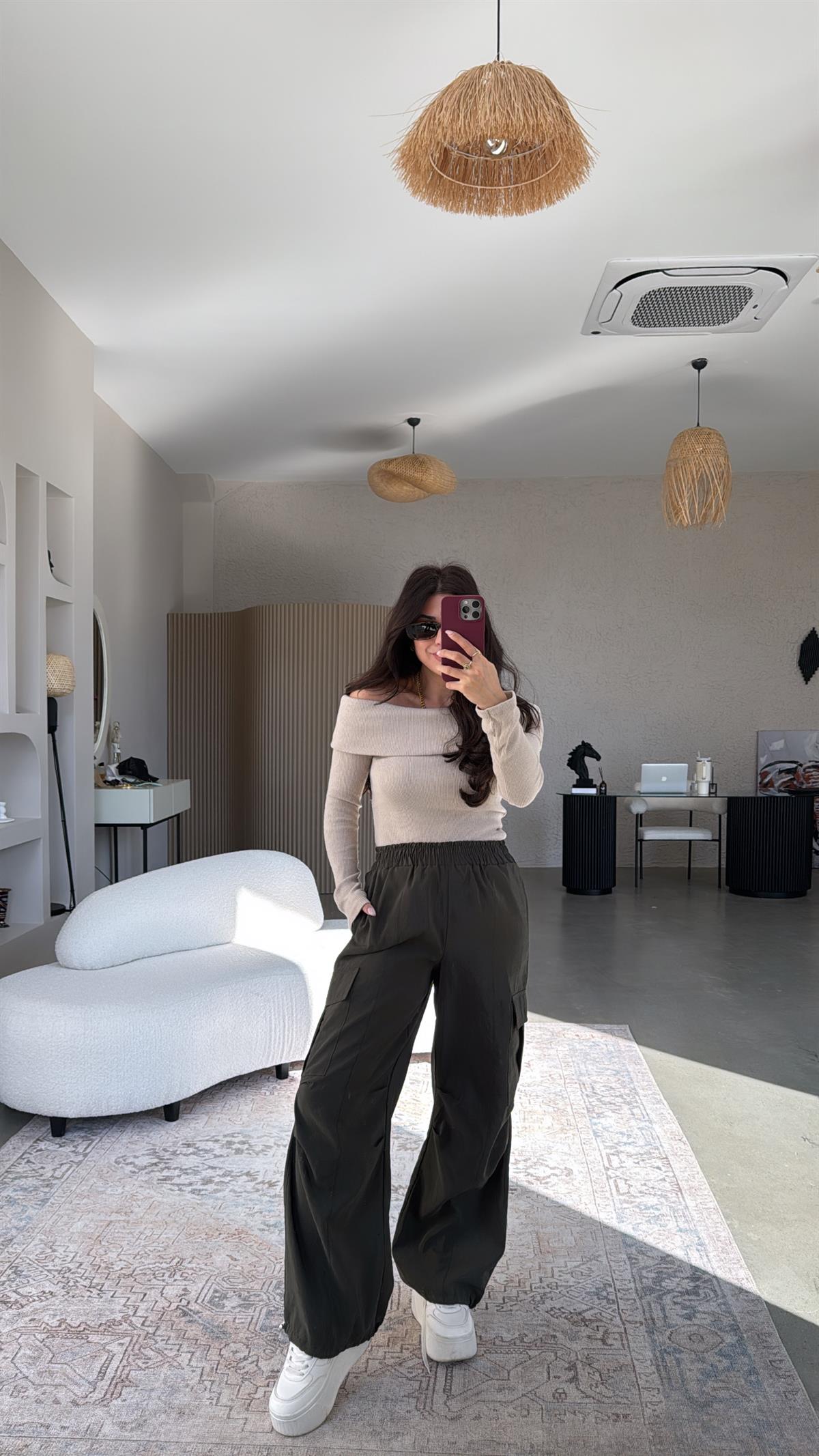 Haki ZR Paraşüt Pantolon