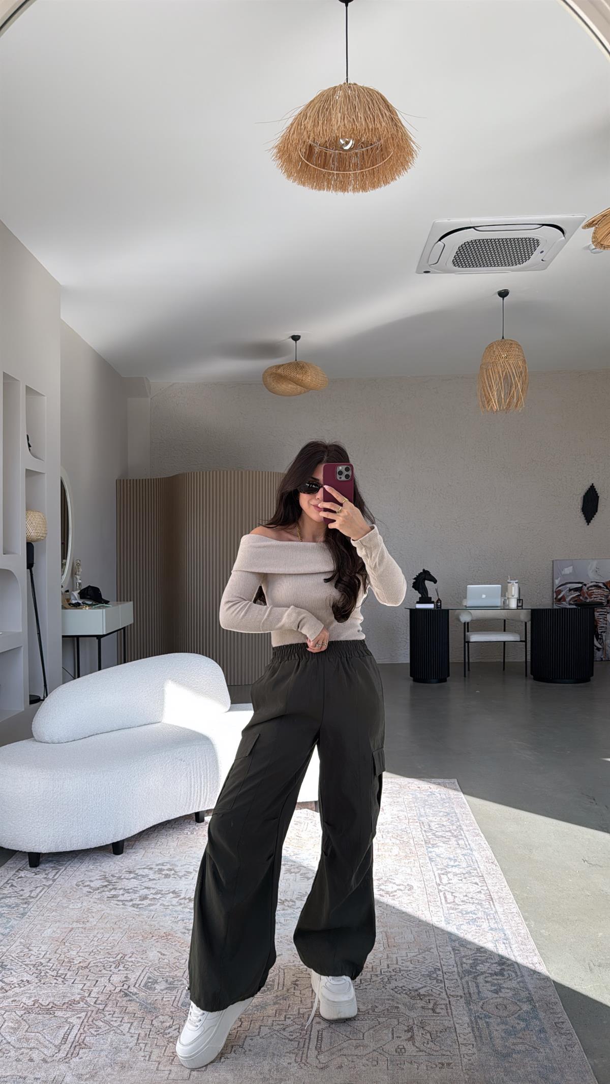 Haki ZR Paraşüt Pantolon