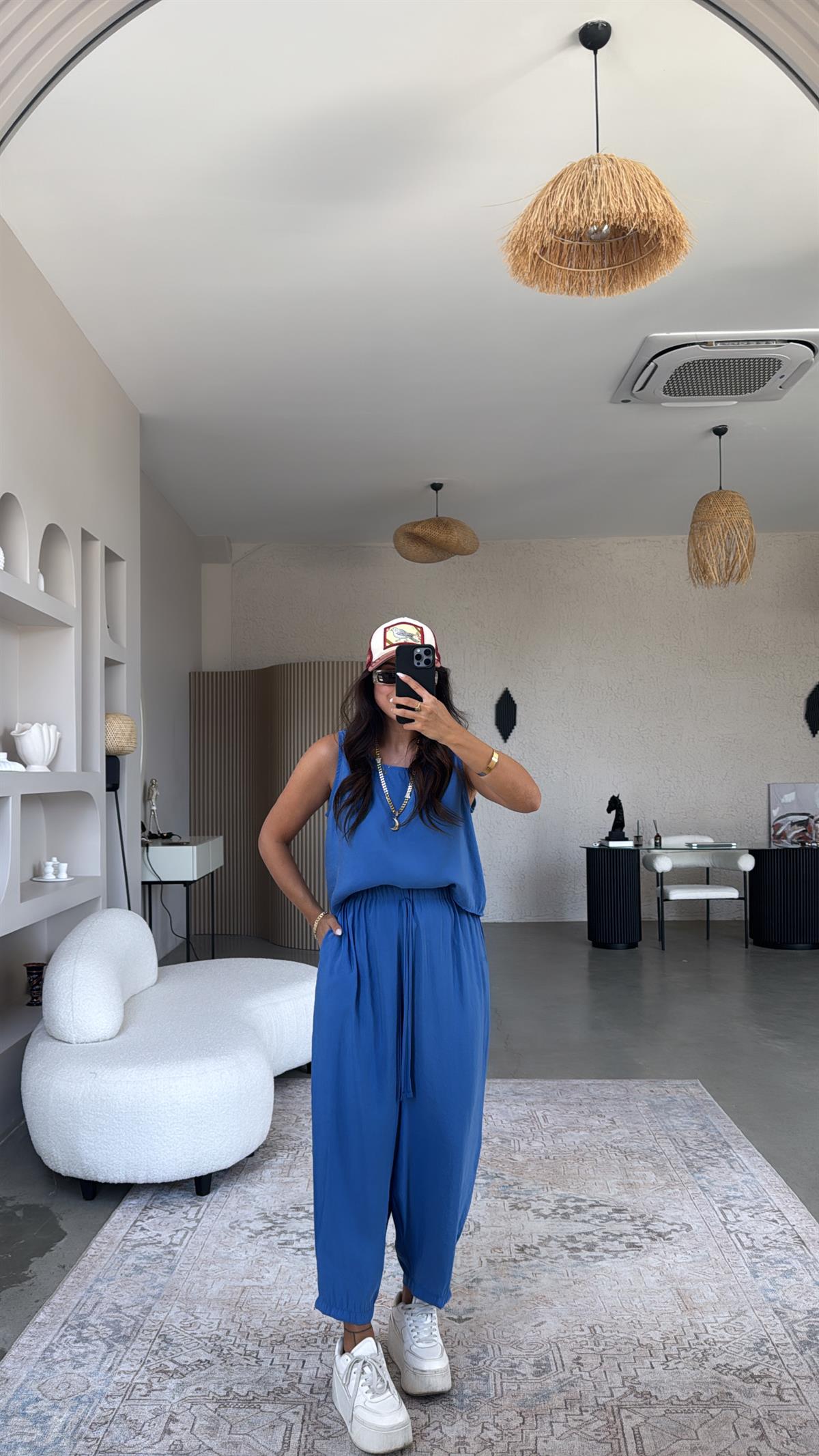 İndigo Tensel Cepli Takım