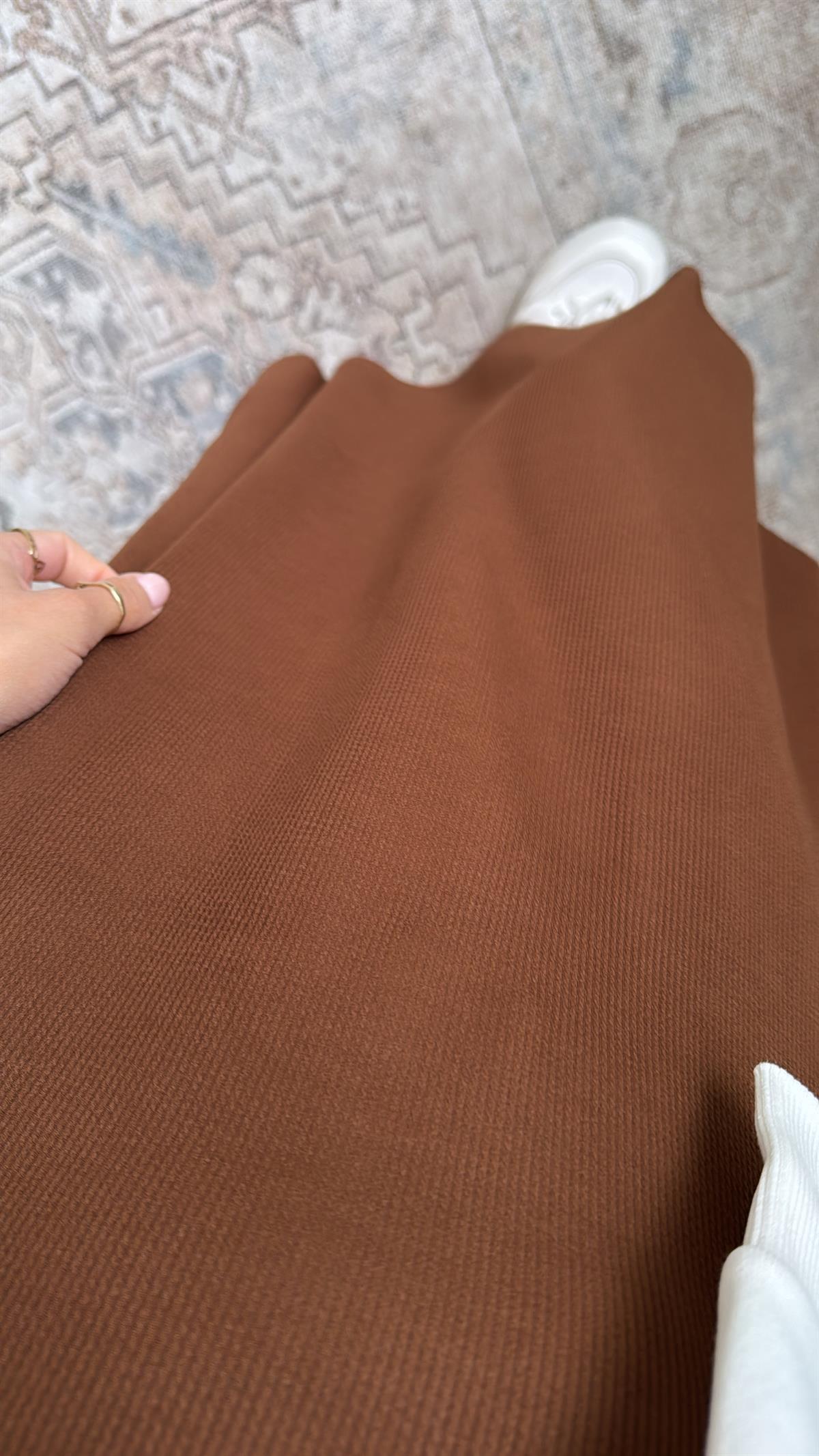 Kahverengi Kaşkorse Etek