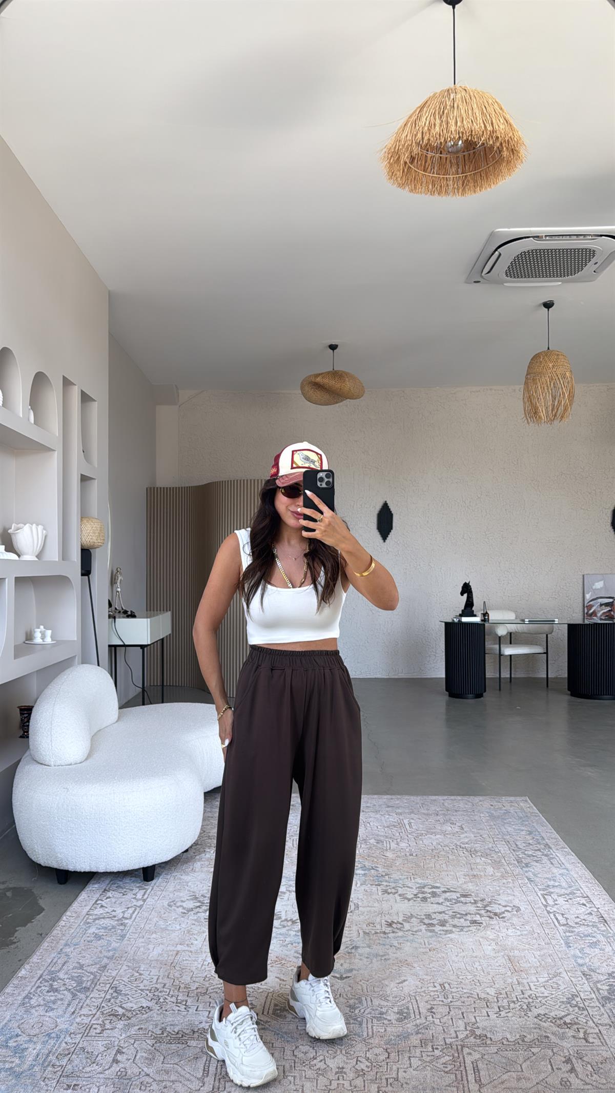 Kahverengi Modal Baggy Eşofman