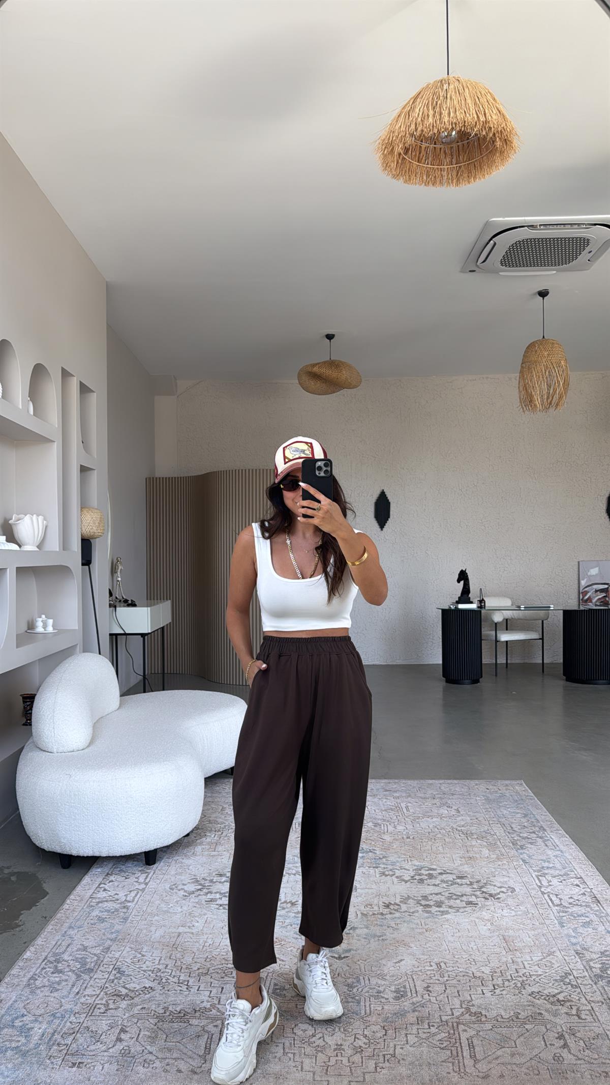 Kahverengi Modal Baggy Eşofman