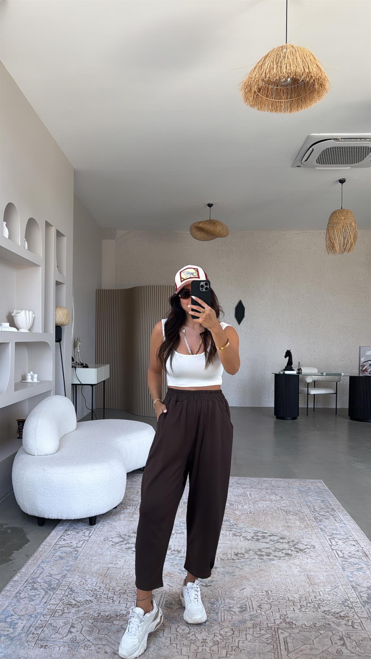 Kahverengi Modal Baggy Eşofman