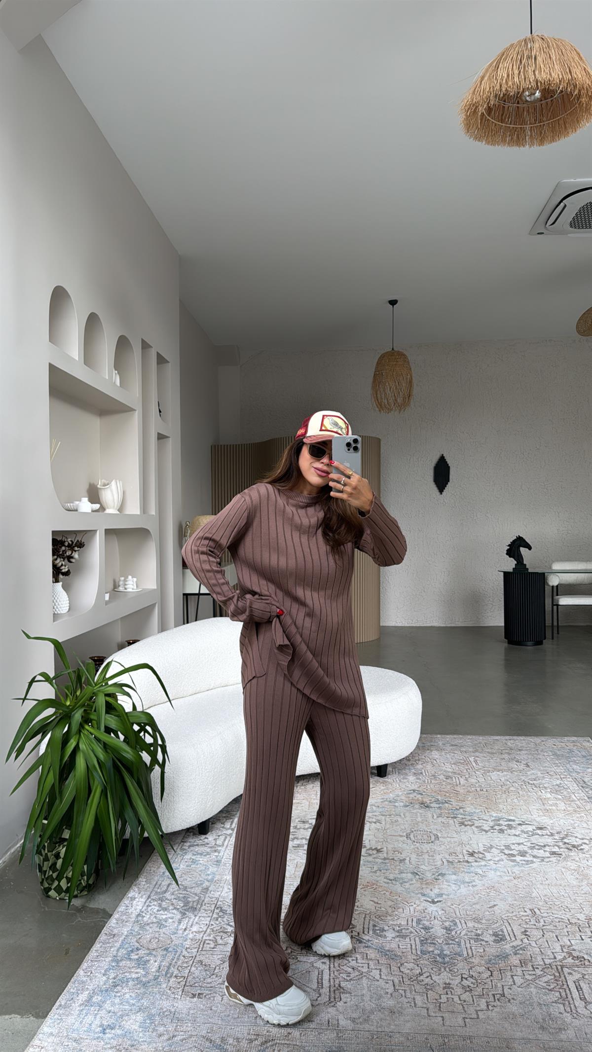 Kahverengi Mssmo Triko Takım