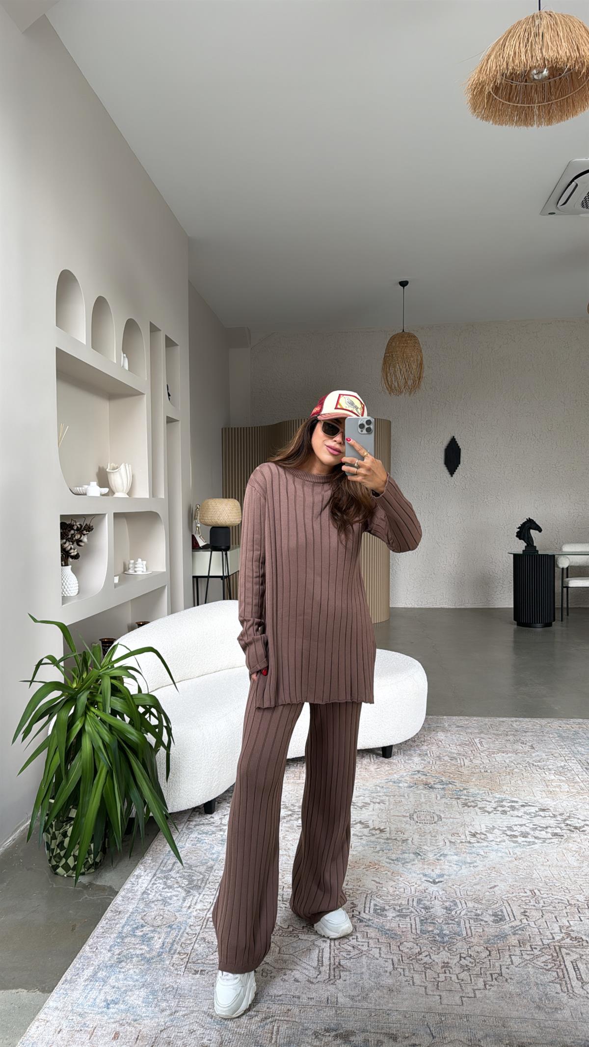 Kahverengi Mssmo Triko Takım