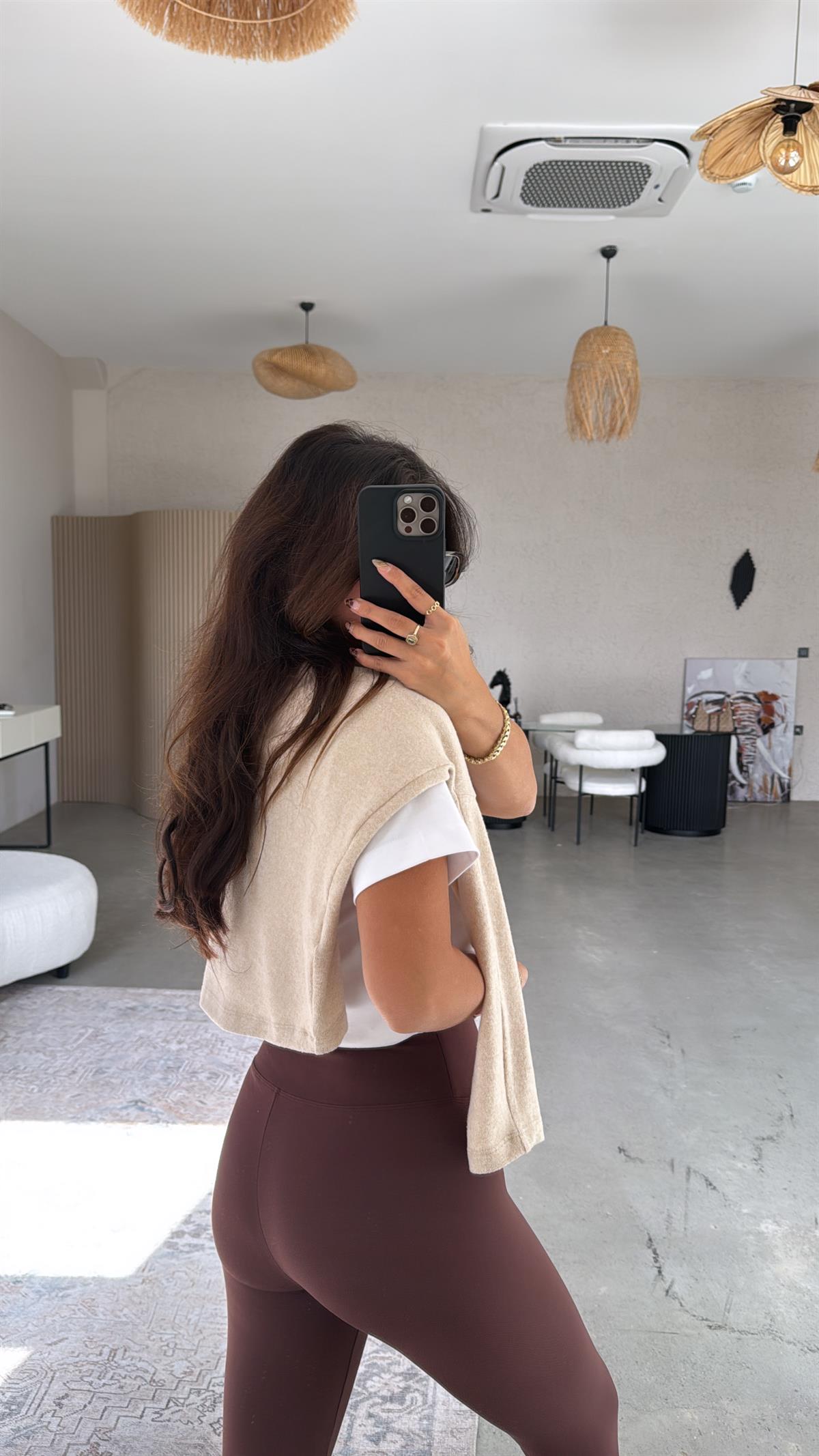 Kahverengi Oys Basic Tayt