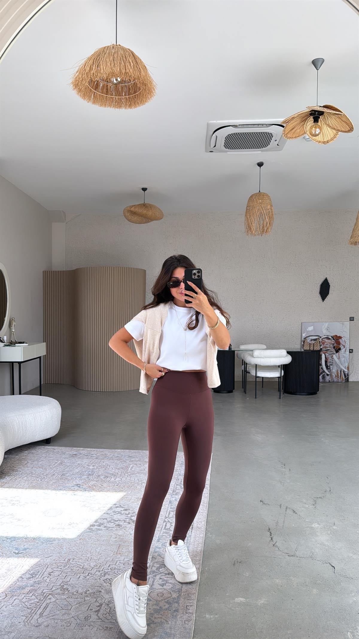 Kahverengi Oys Basic Tayt