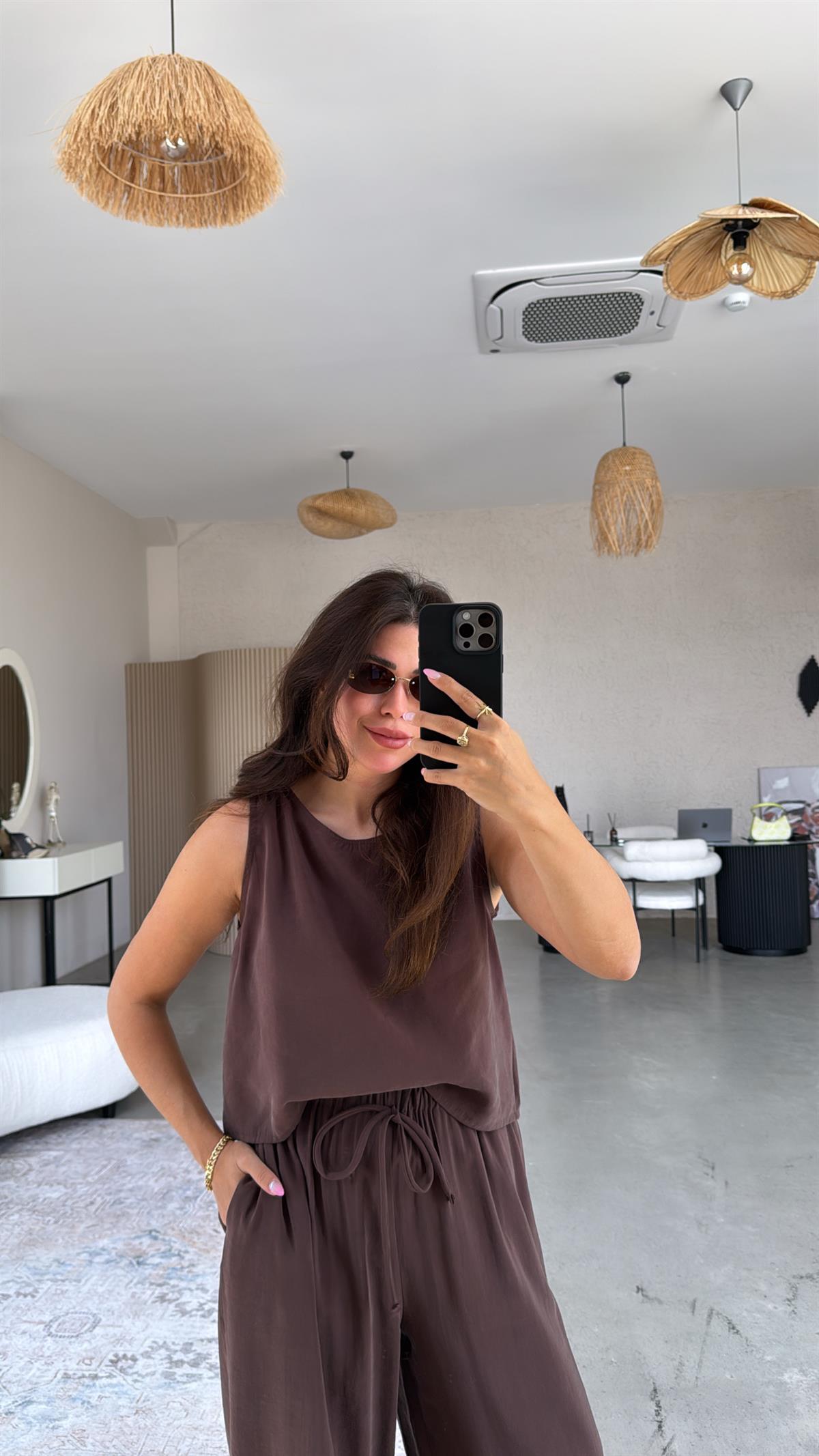 Kahverengi Tensel Cepli Takım