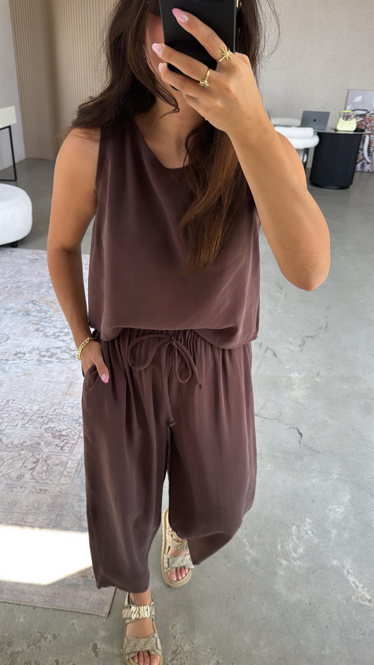Kahverengi Tensel Cepli Takım