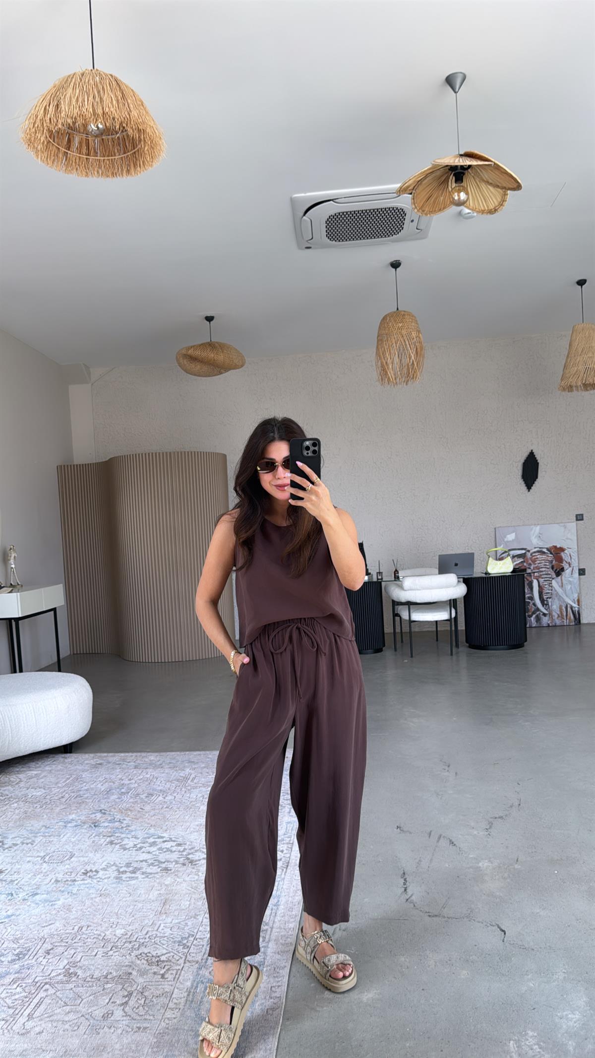 Kahverengi Tensel Cepli Takım