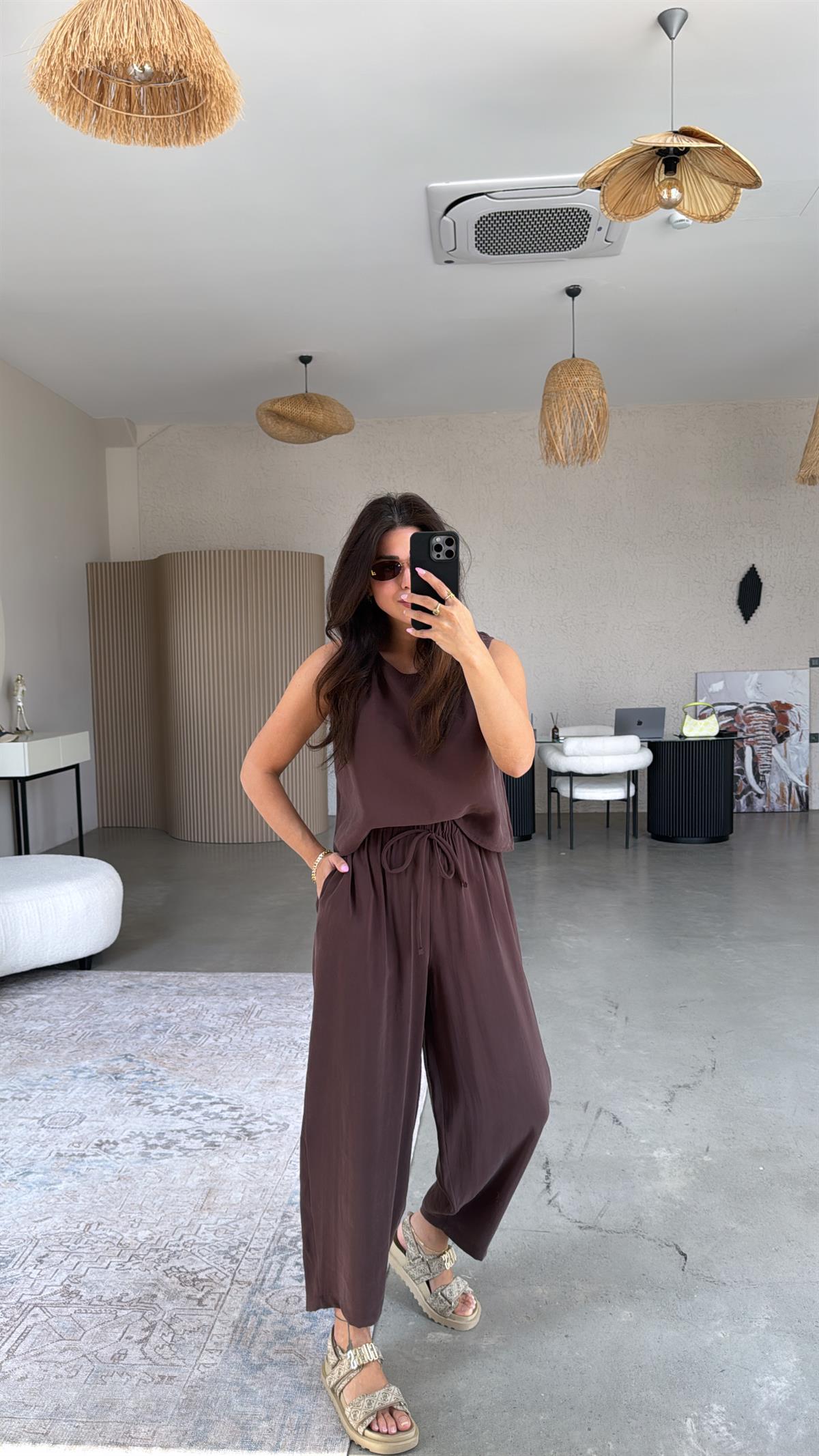 Kahverengi Tensel Cepli Takım