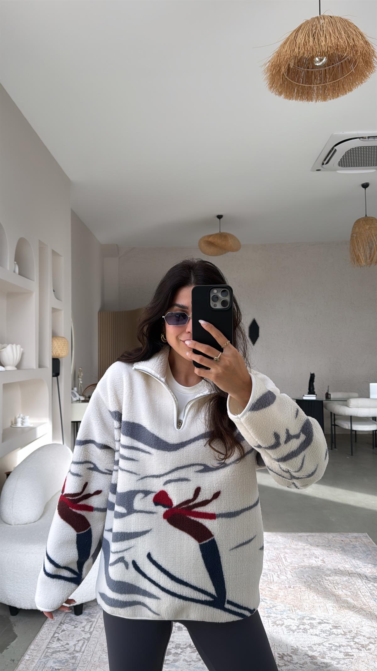 Kayak Desenli Oys Model Polar Sweatshirt