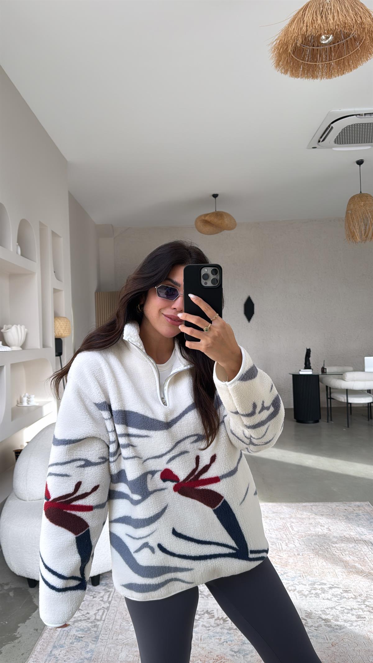 Kayak Desenli Oys Model Polar Sweatshirt